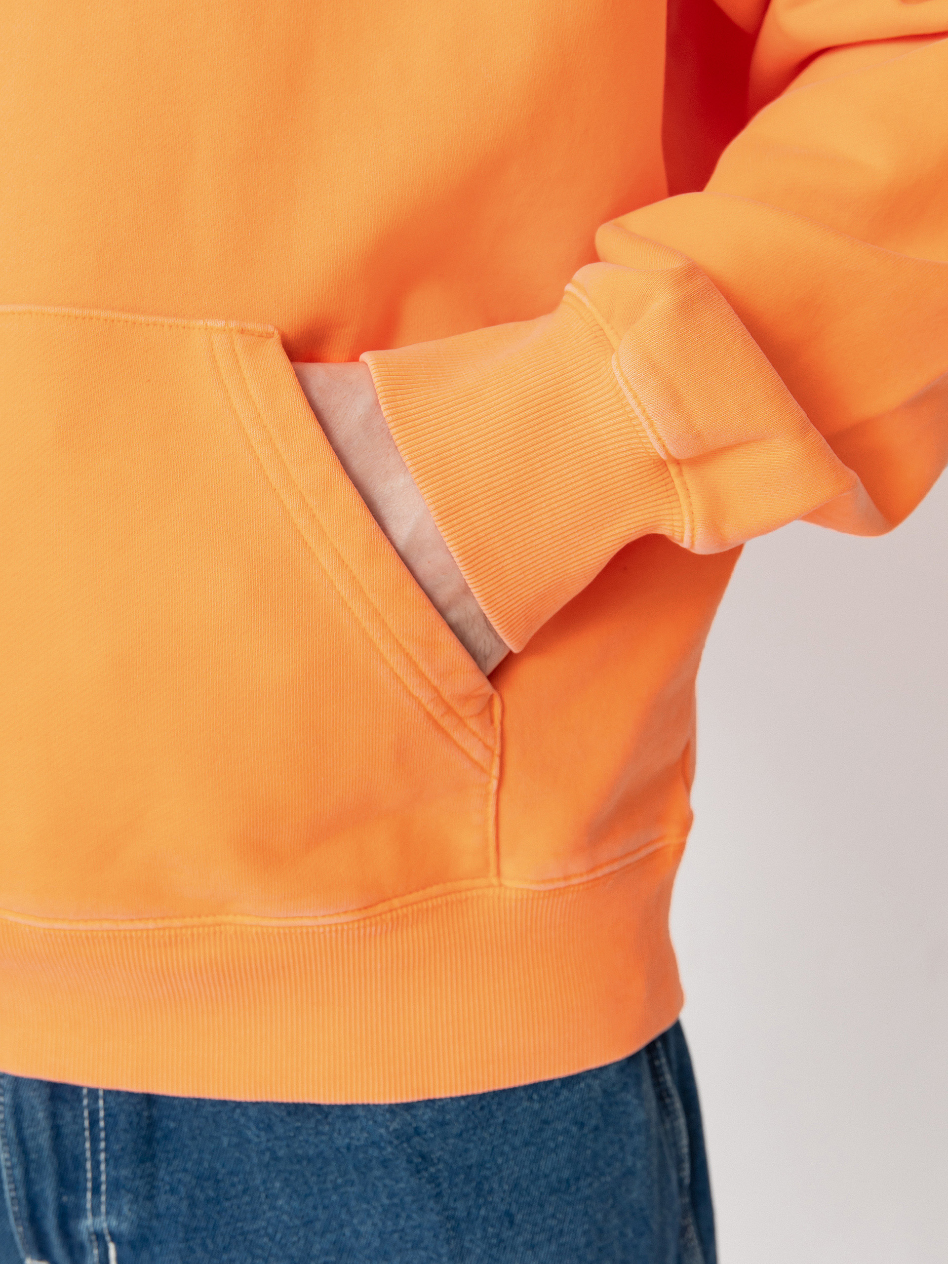 Mikina s kapucí Carhartt WIP Industry HD (lumo orange)