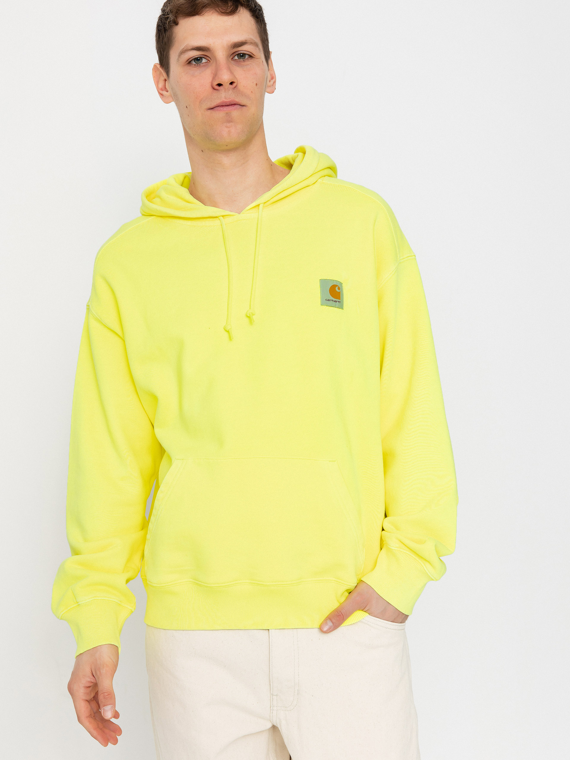 Mikina s kapucu00ed Carhartt WIP Industry HD (lumo yellow)