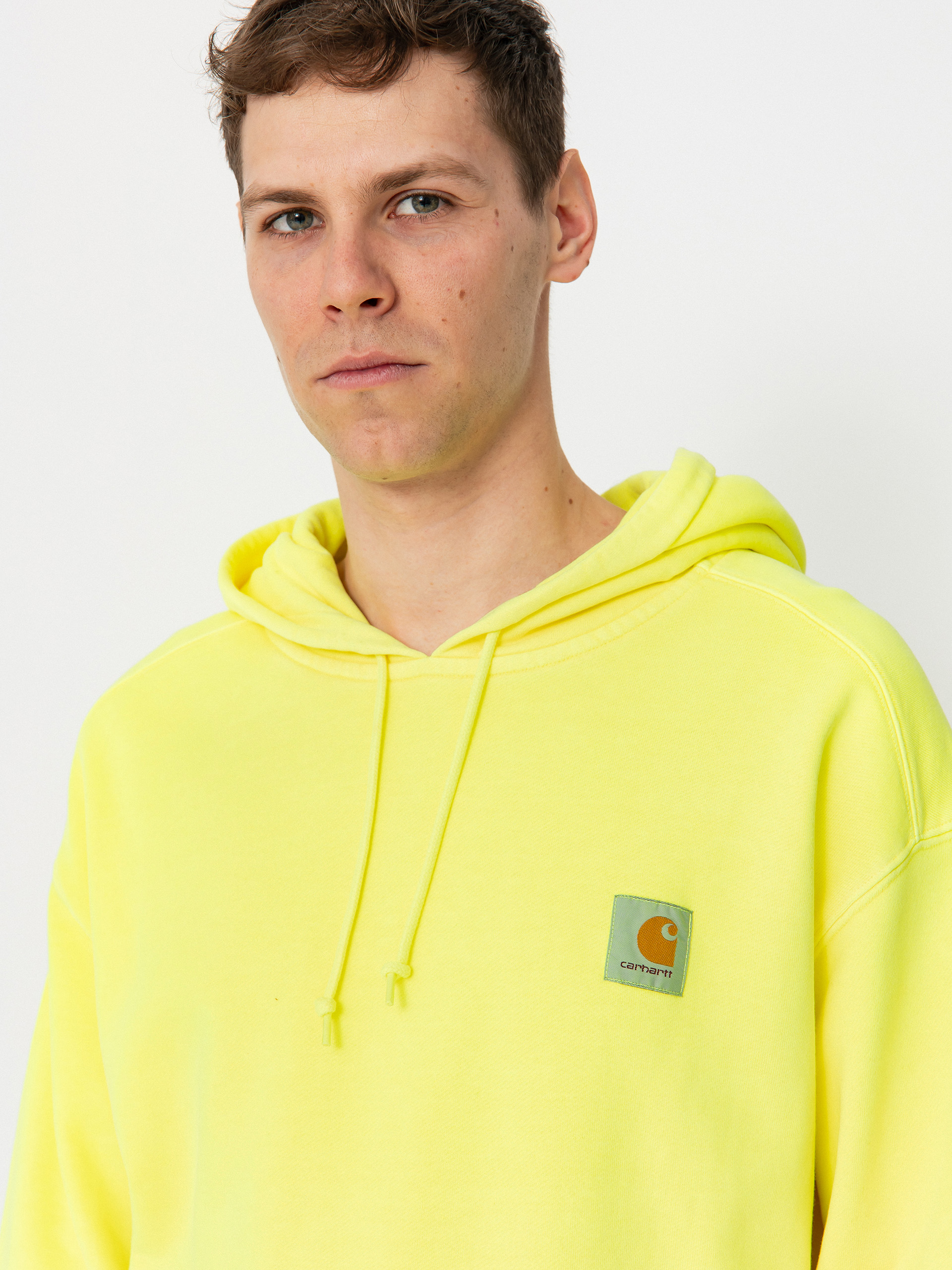 Mikina s kapucí Carhartt WIP Industry HD (lumo yellow)