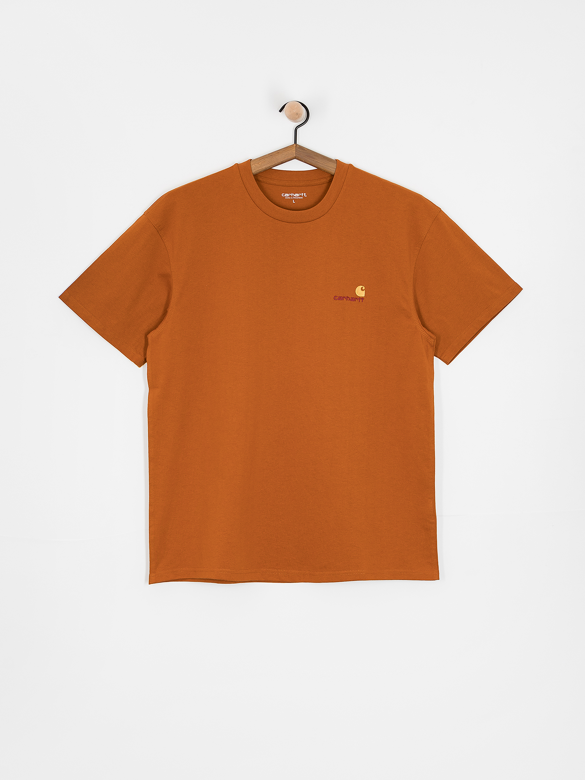 Tričko Carhartt WIP American Script (sienna)