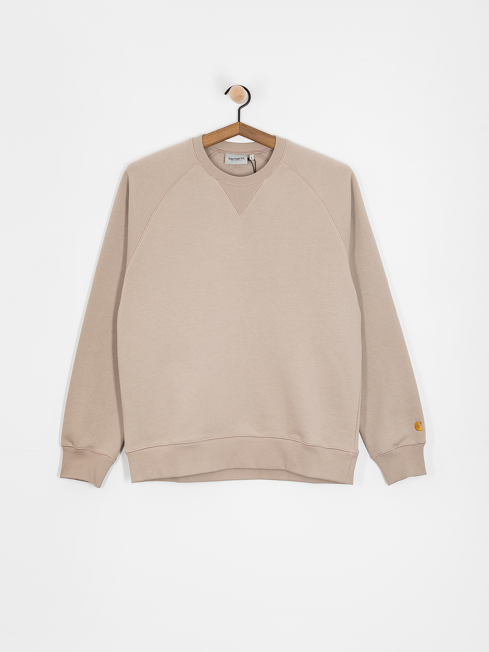 Mikina Carhartt WIP Chase (dusky beige/gold)