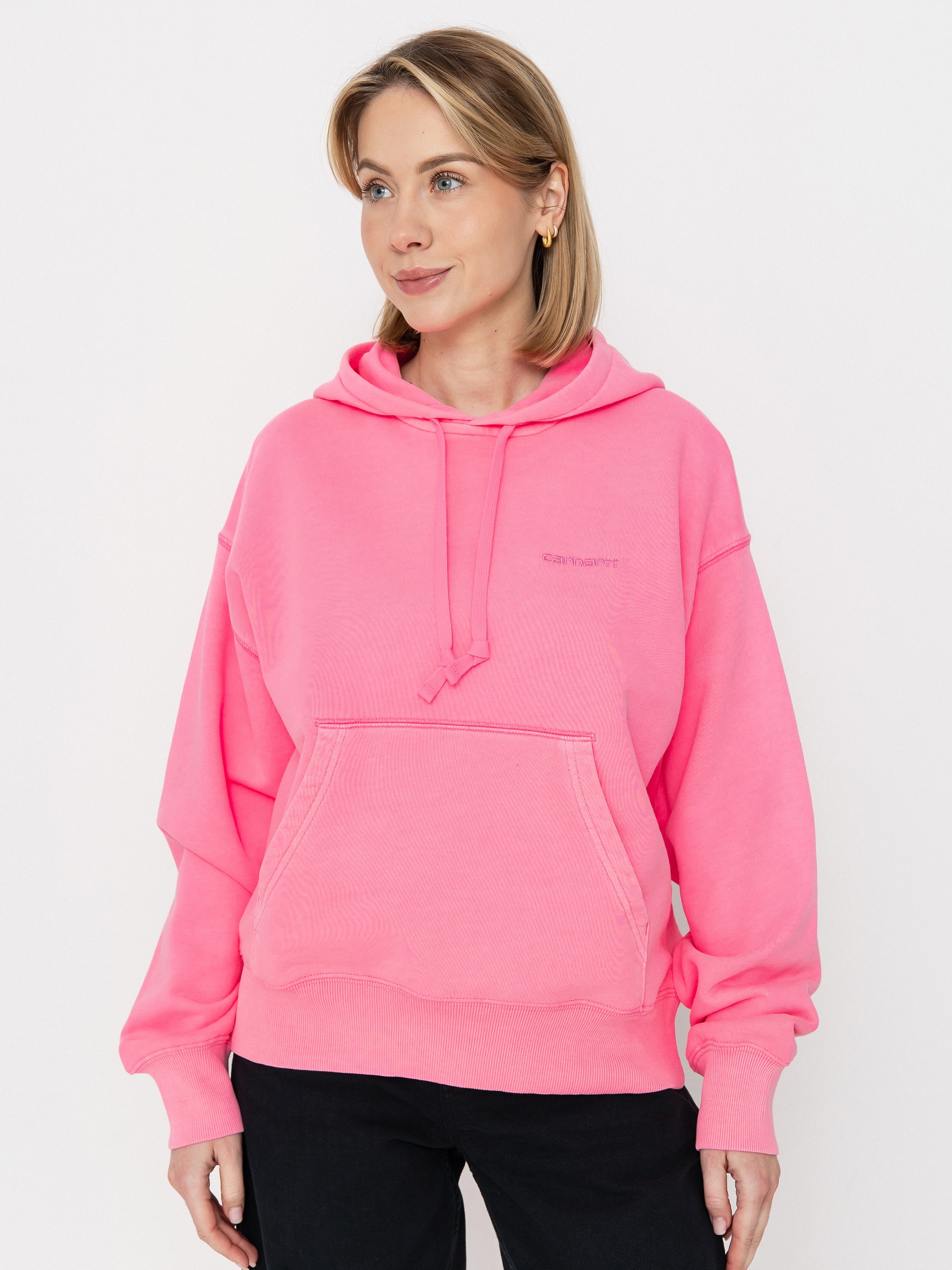 Mikina s kapucu00ed Carhartt WIP Lumo HD Wmn (lumo pink)