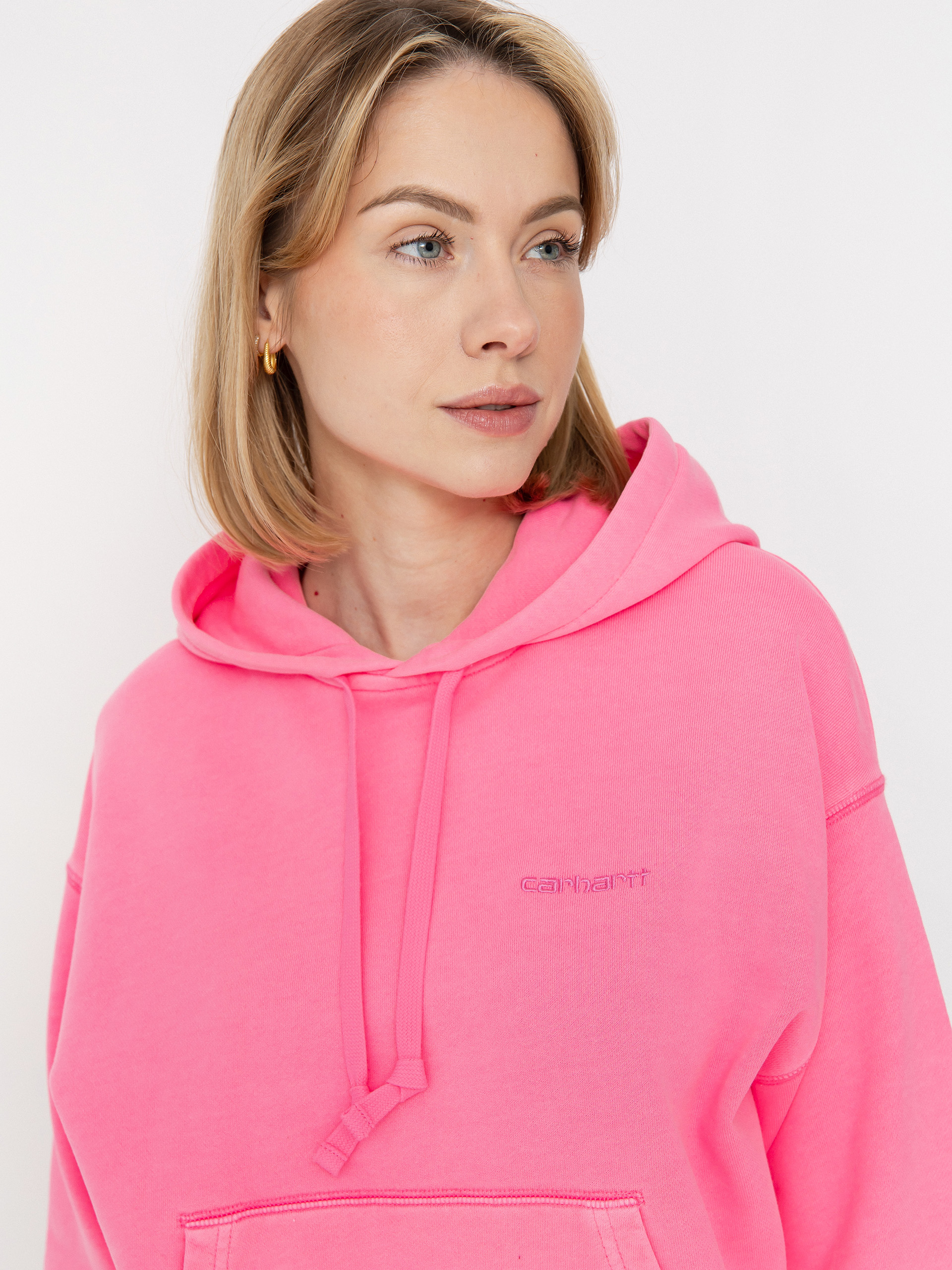 Mikina s kapucí Carhartt WIP Lumo HD Wmn (lumo pink)