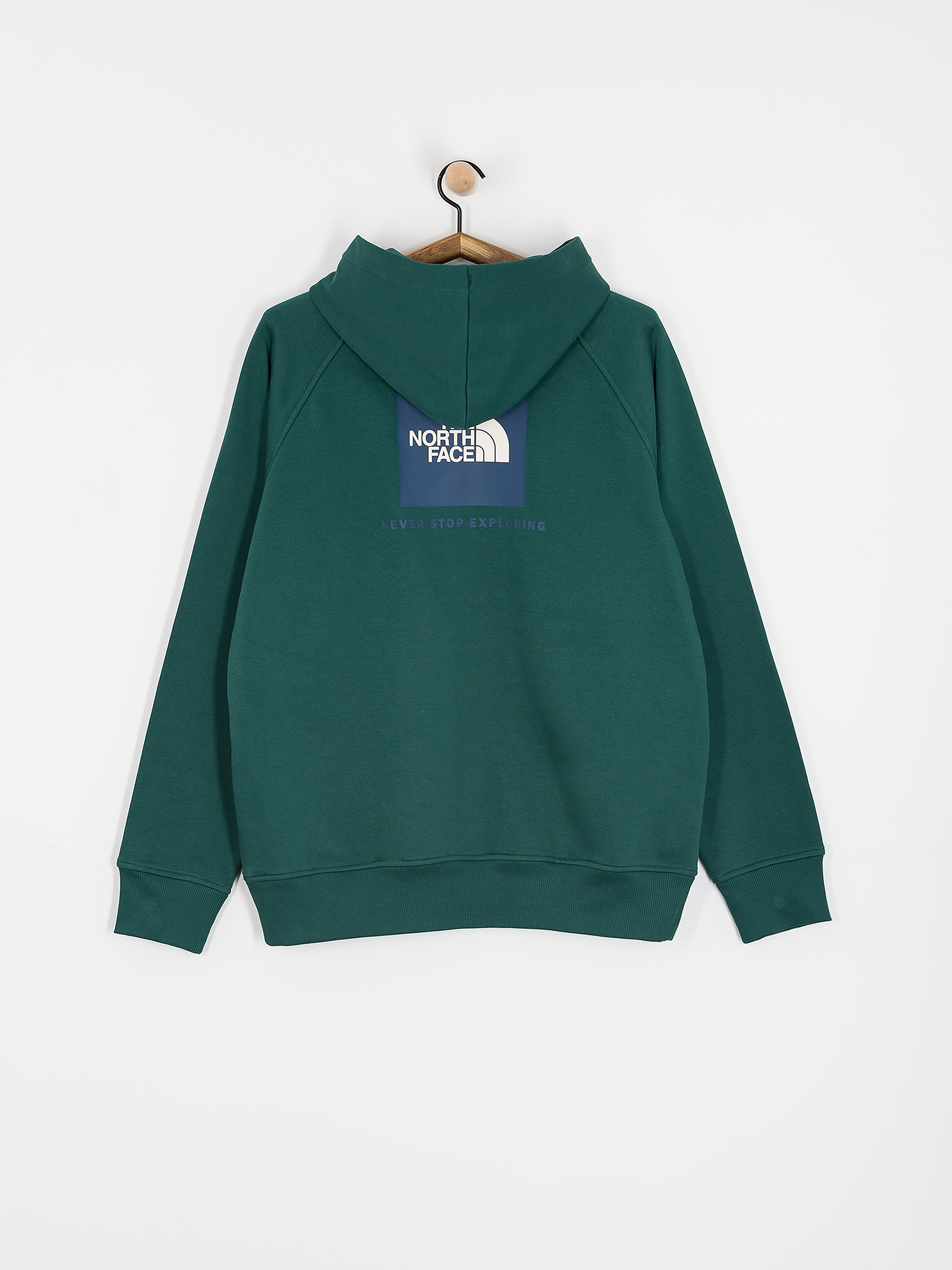 Mikina s kapucí The North Face Raglan Box Nse HD (deep nori/estate blue)