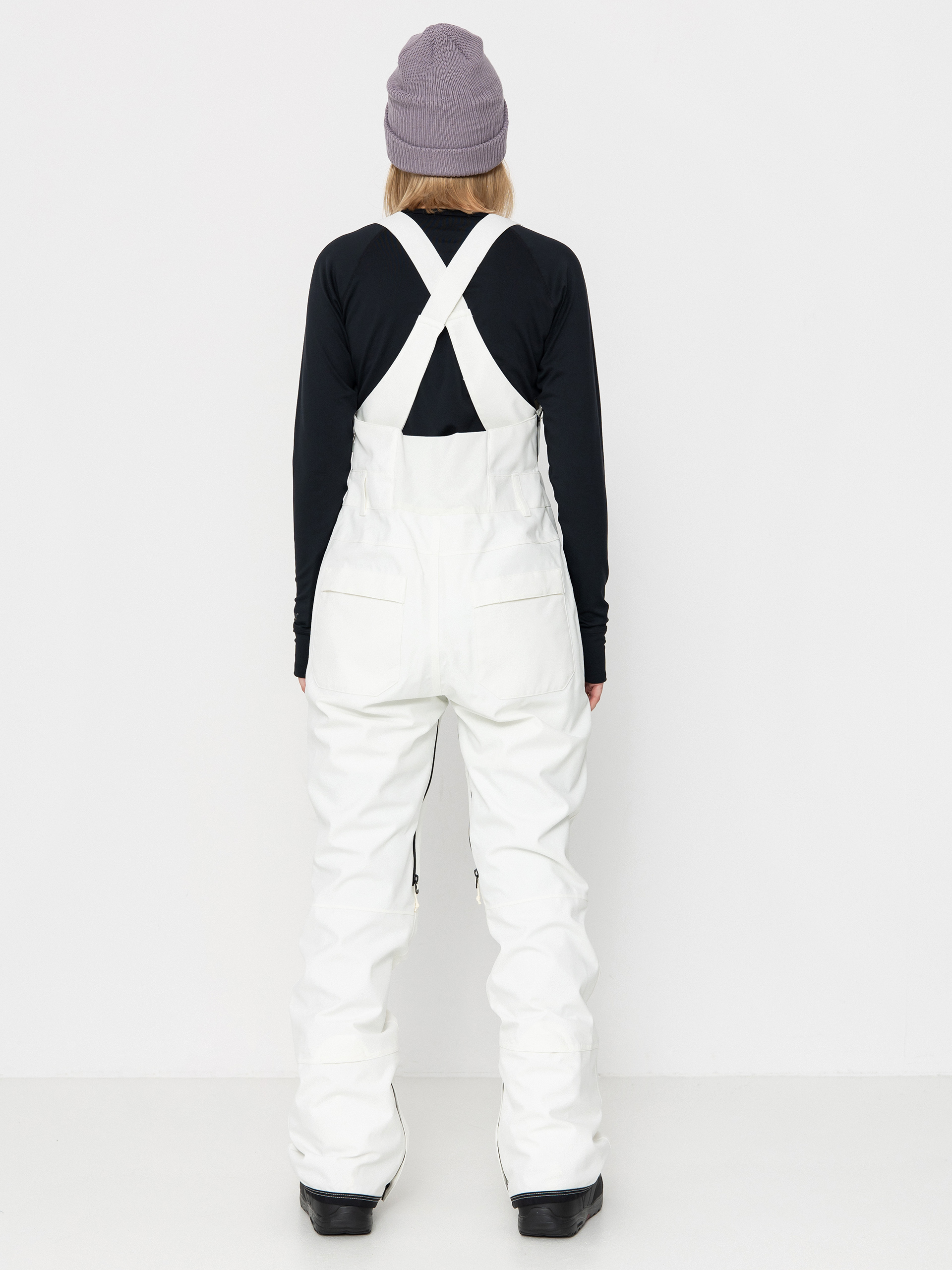 Dámské Snowboardové kalhoty  Burton Avalon Stretch Bib (stout white)