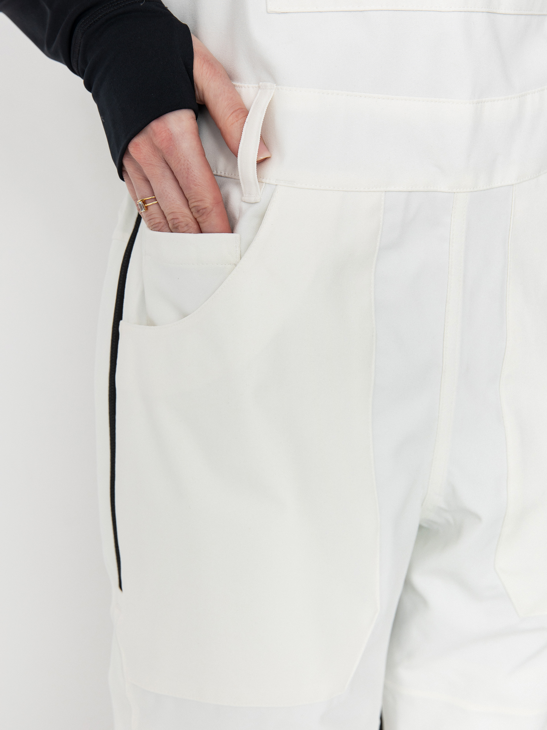 Dámské Snowboardové kalhoty  Burton Avalon Stretch Bib (stout white)