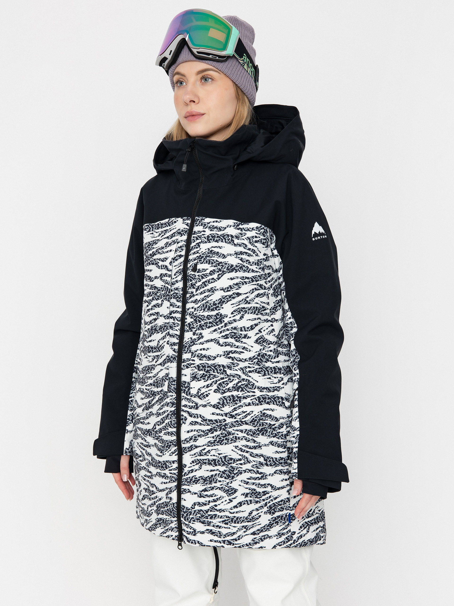 Dámská Snowboardová bunda Burton Prowess 2.0 (true black/zebra camo)