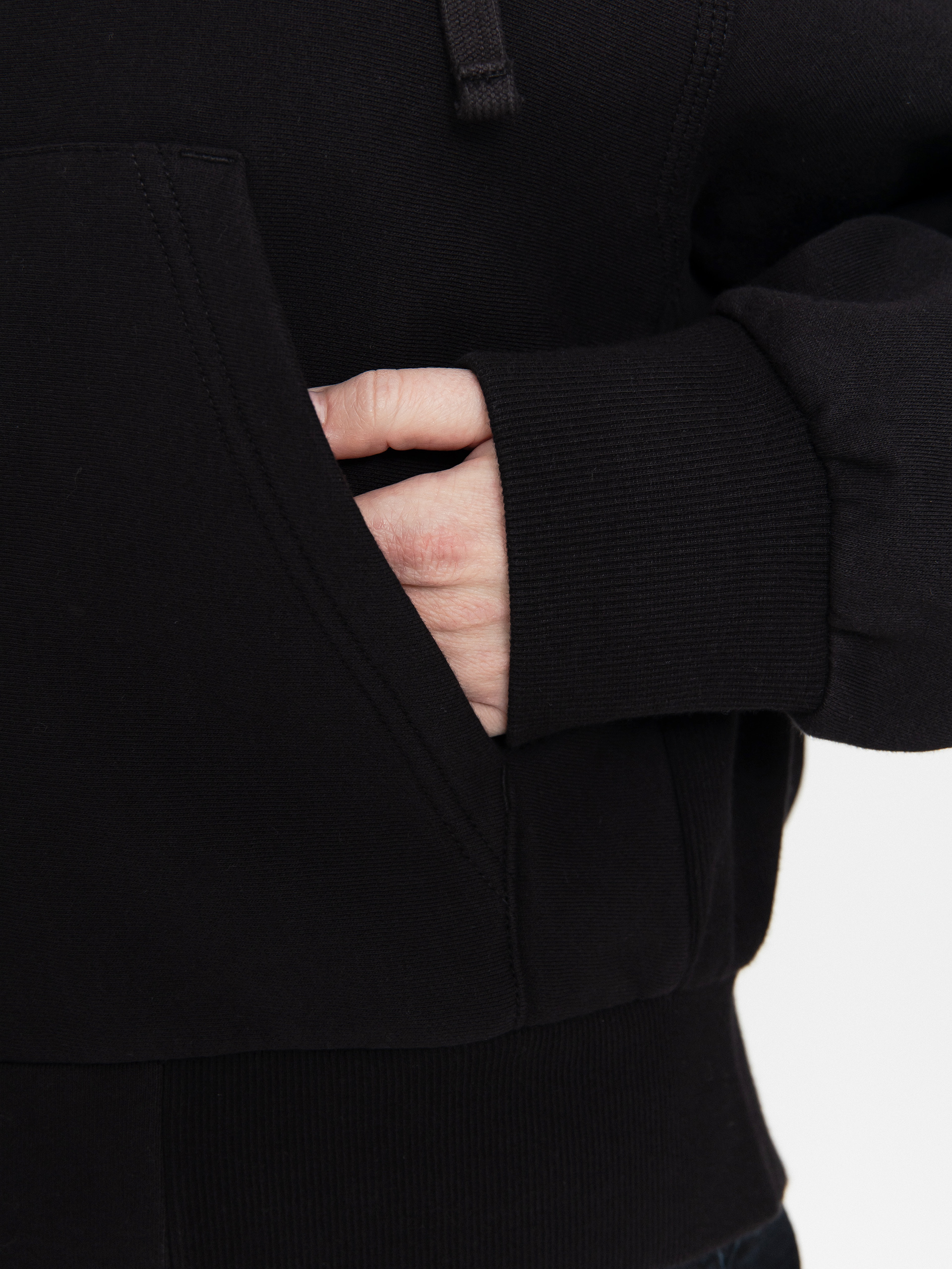 Mikina s kapucí Carhartt WIP American Script ZHD Wmn (black)