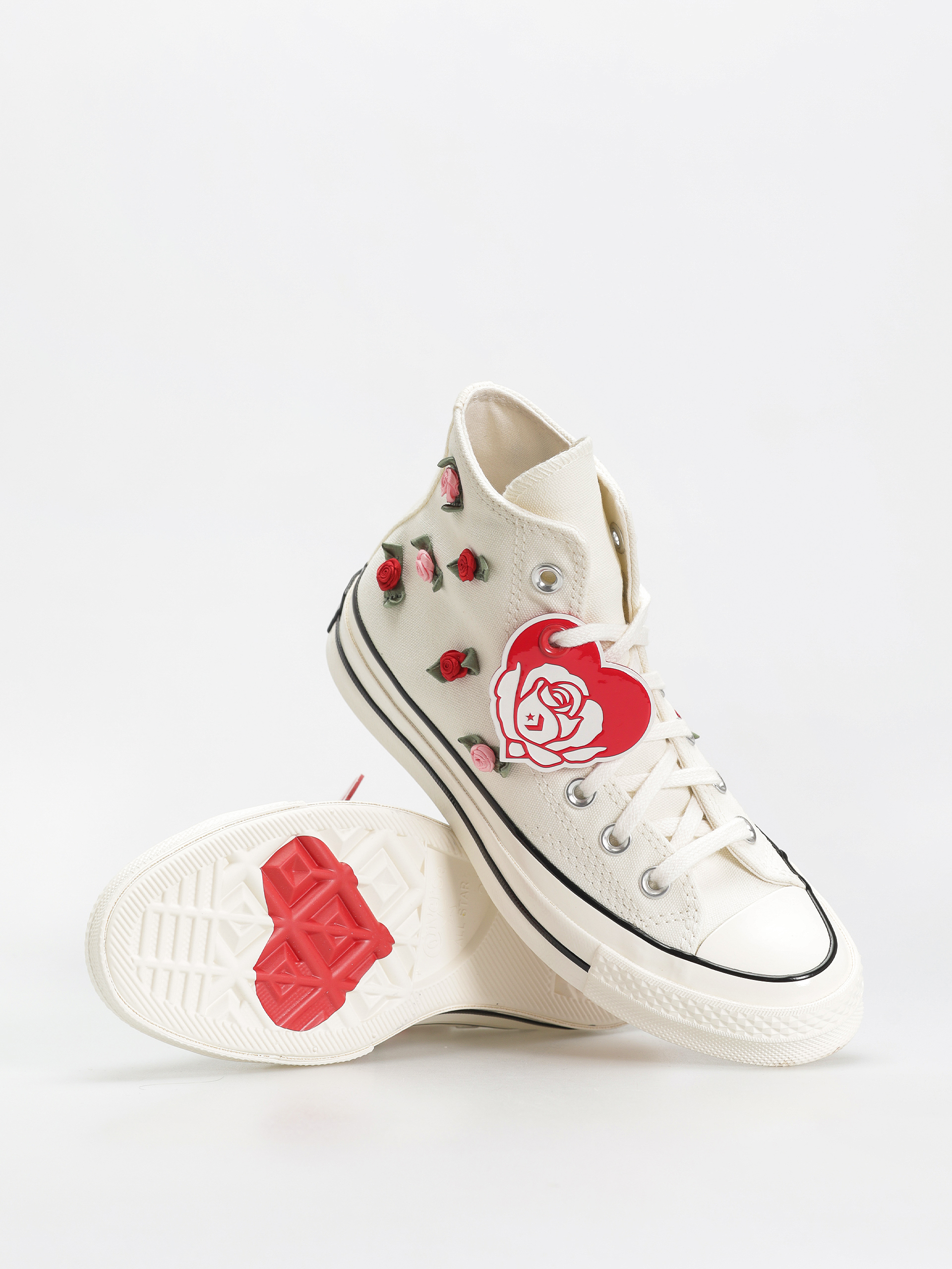Tenisky Converse Chuck 70 Hi (egret/red/lt jellyfish jitter)