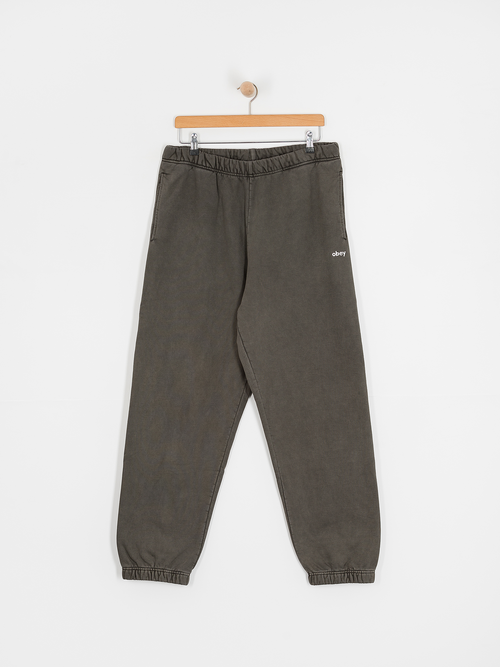 Kalhoty OBEY Lowercase Pigment (pigment digital black)