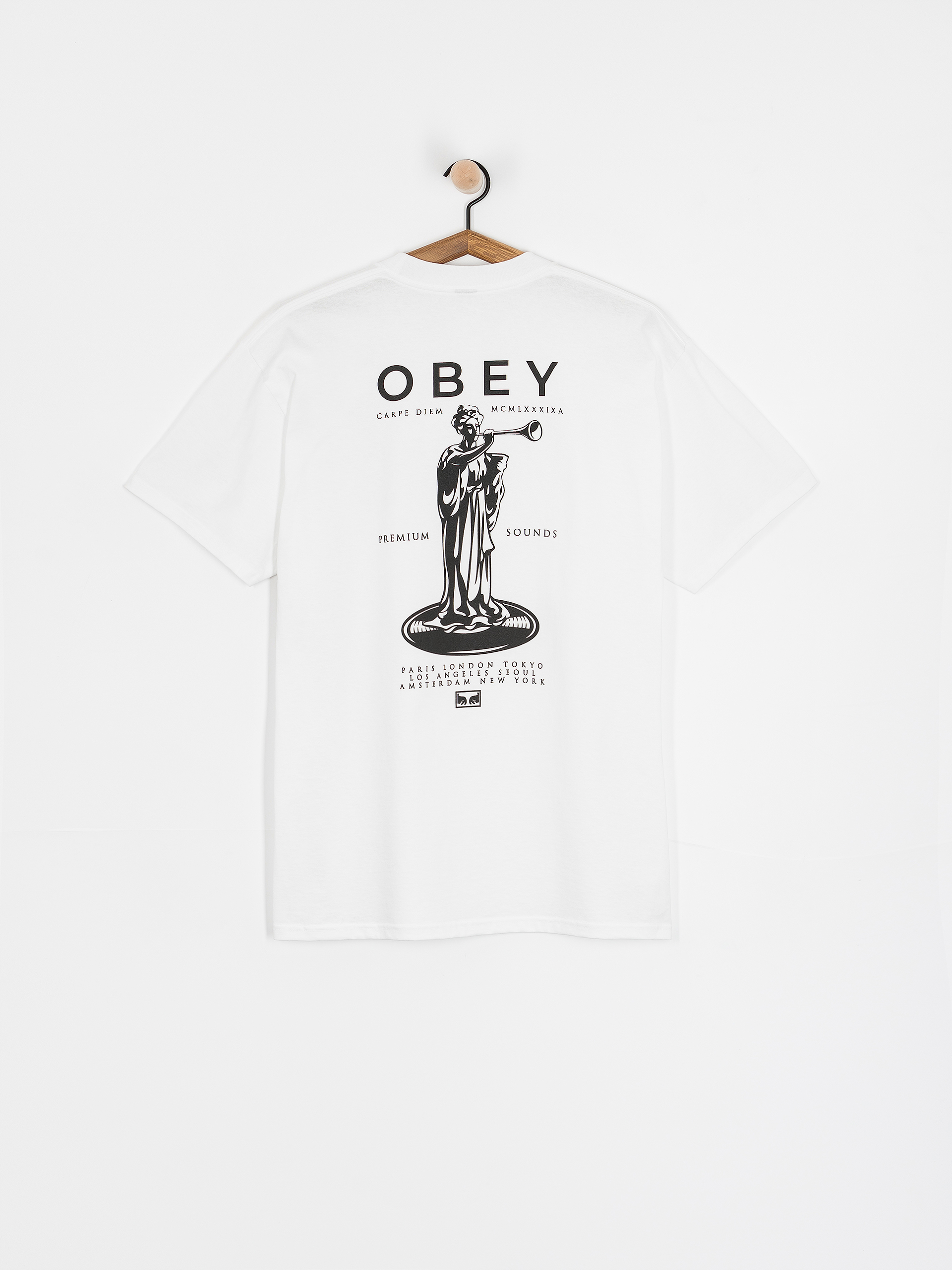 Tričko OBEY Premium Sounds (white)