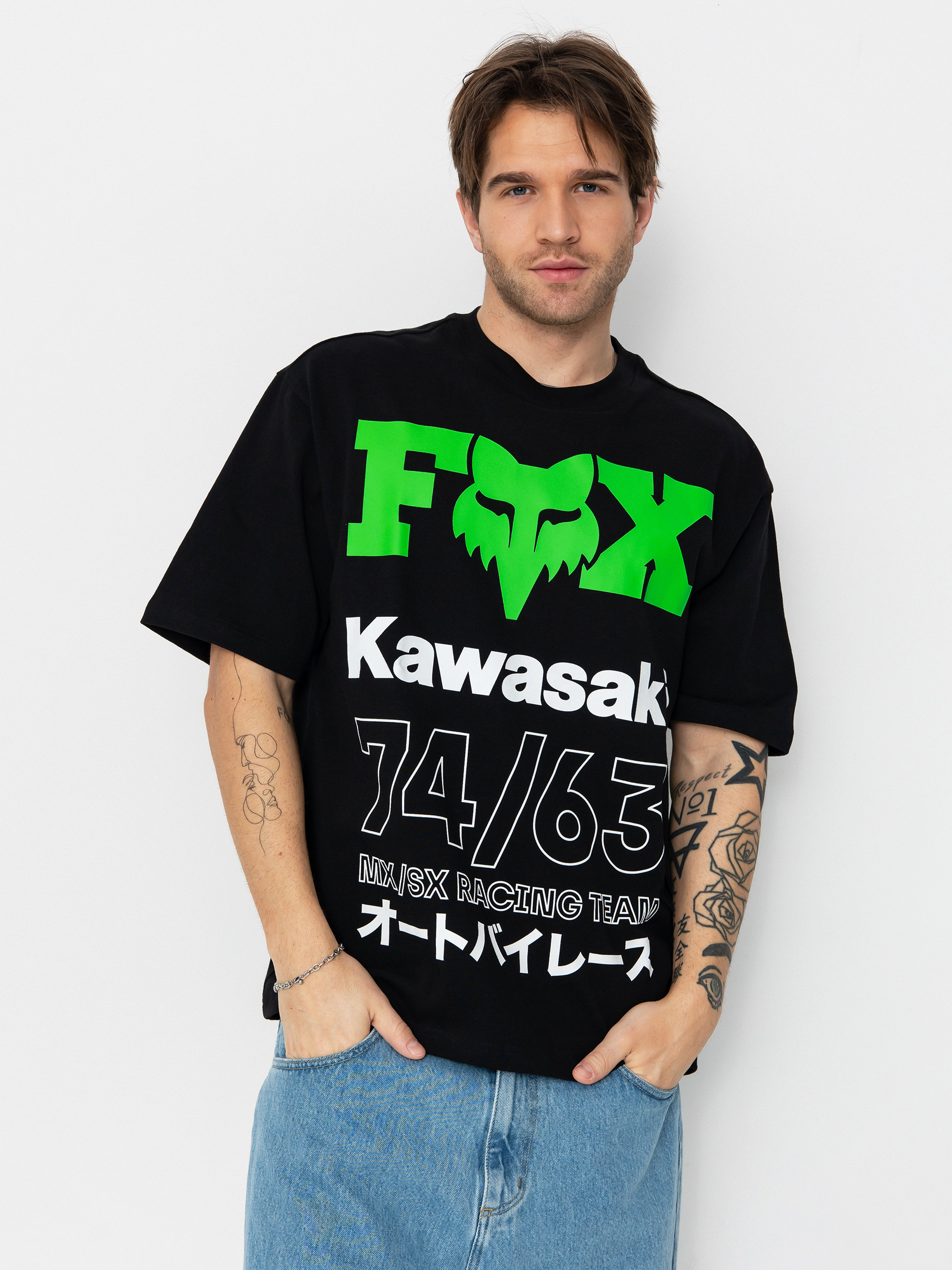 Tričko Fox Kawi Oversized (black)