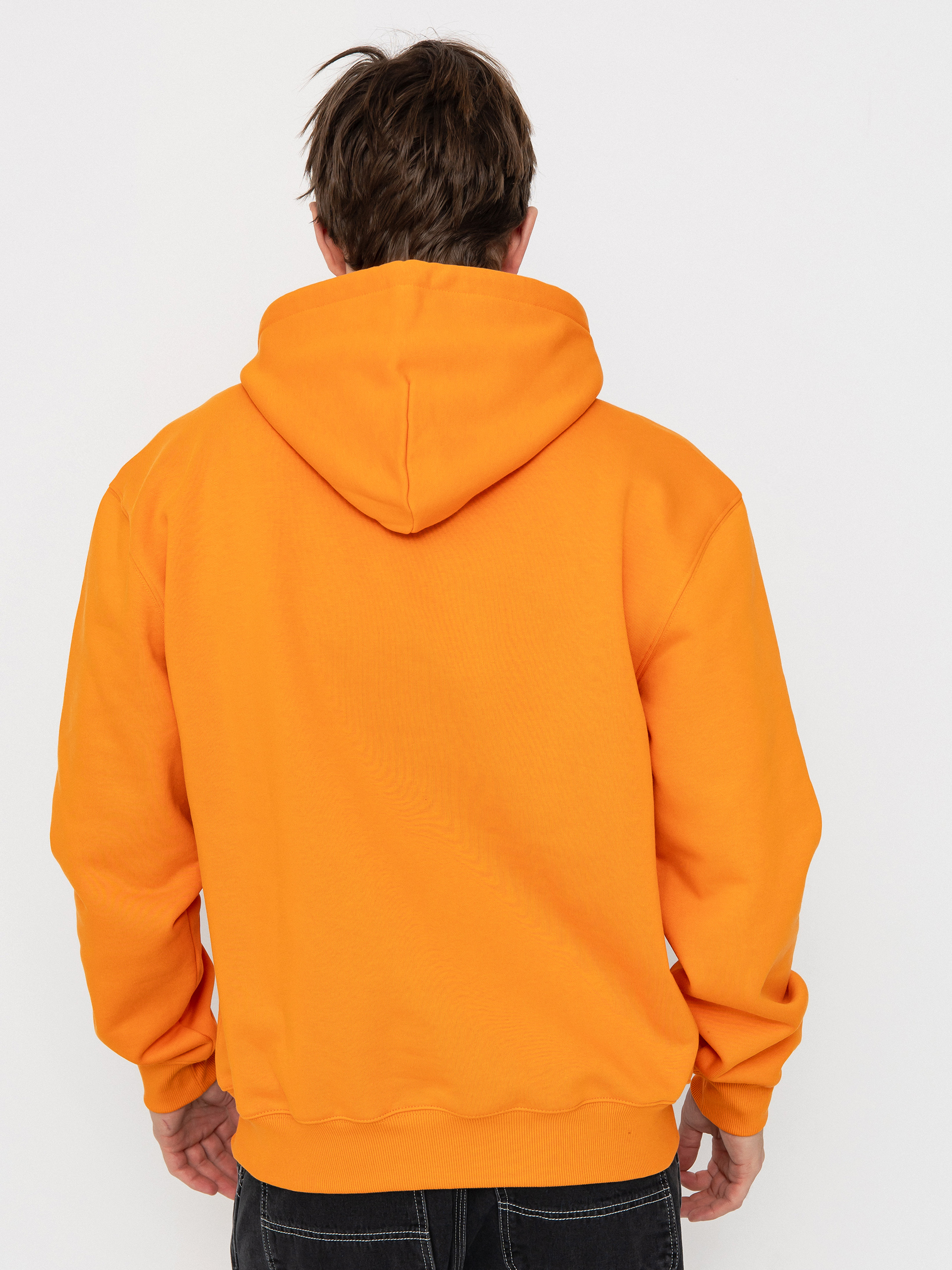 Mikina s kapucí Carhartt WIP Carhartt HD (pumpkin/white)