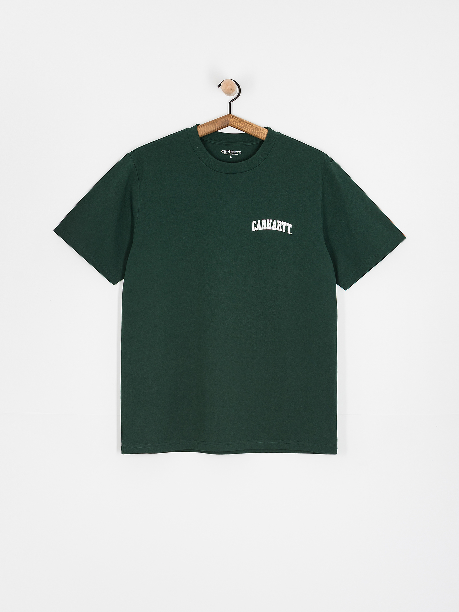 Tričko Carhartt WIP University Script (conifer/white)