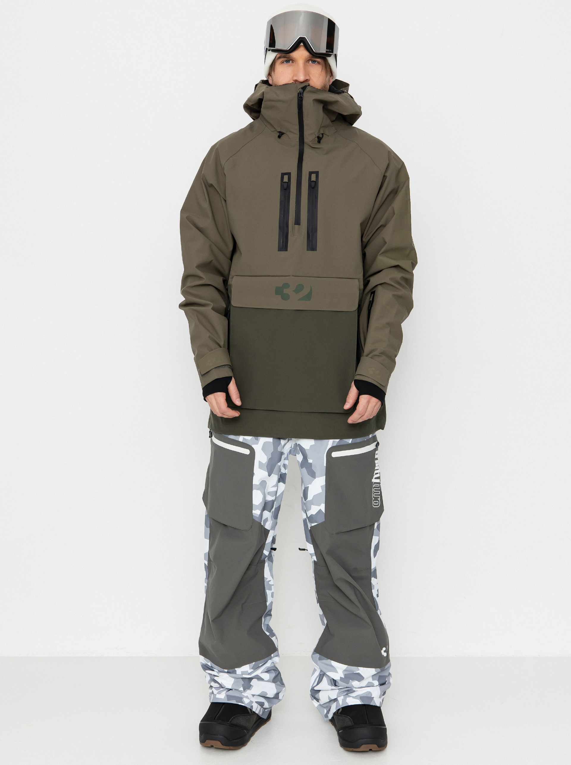 Snowboardová bunda ThirtyTwo Light Anorak (military)