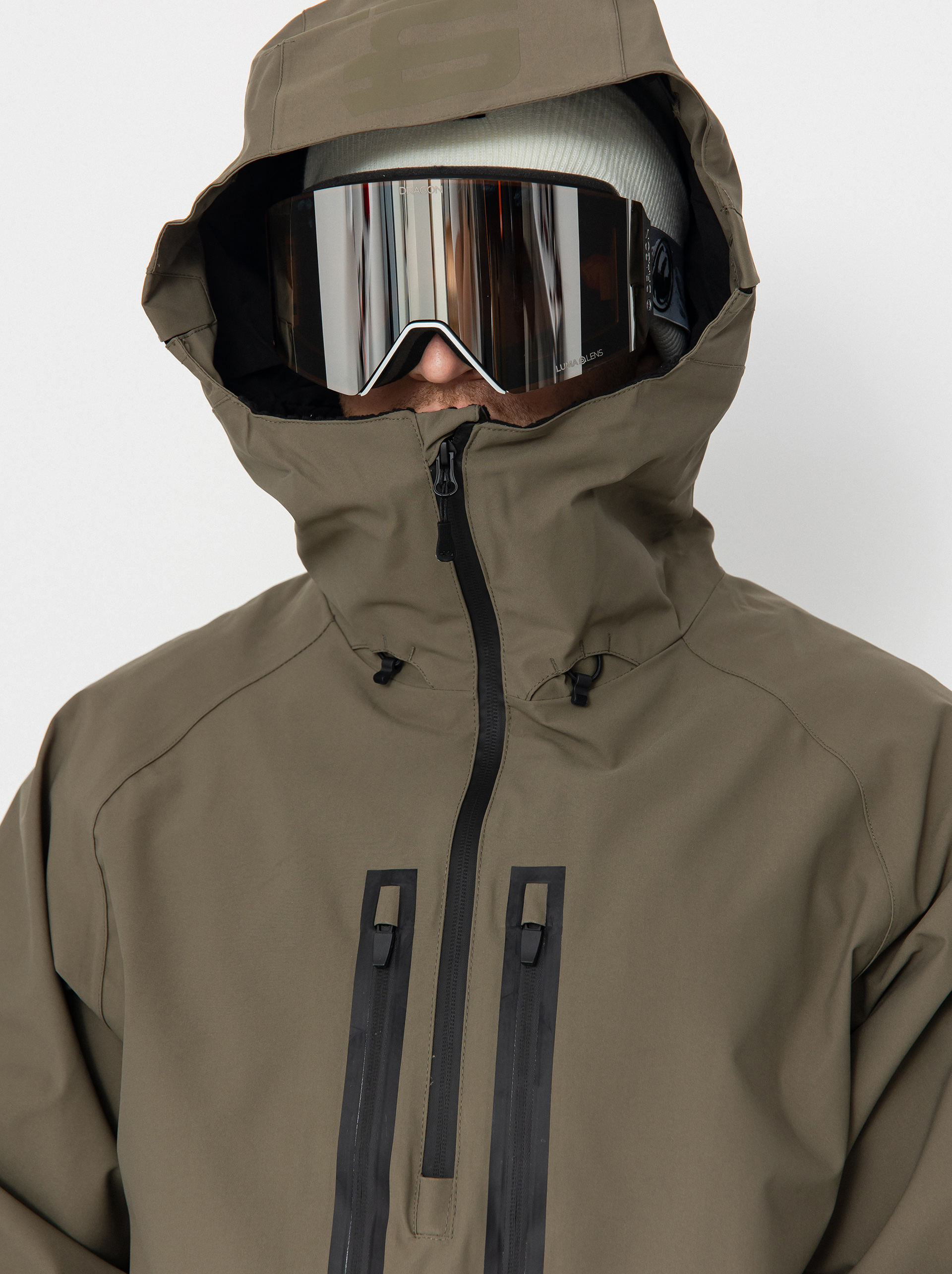 Pánská Snowboardová bunda ThirtyTwo Light Anorak (military)