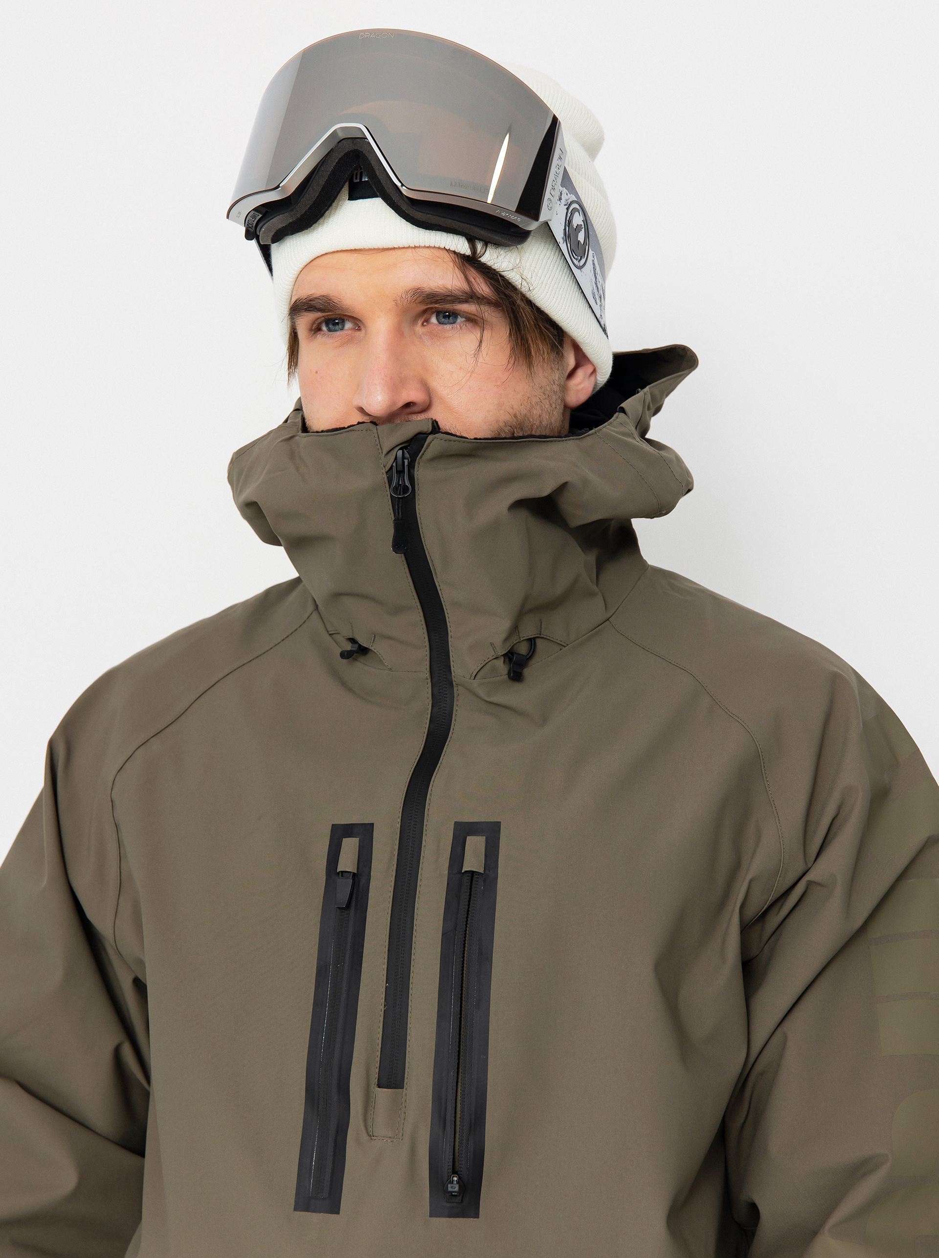 Pánská Snowboardová bunda ThirtyTwo Light Anorak (military)