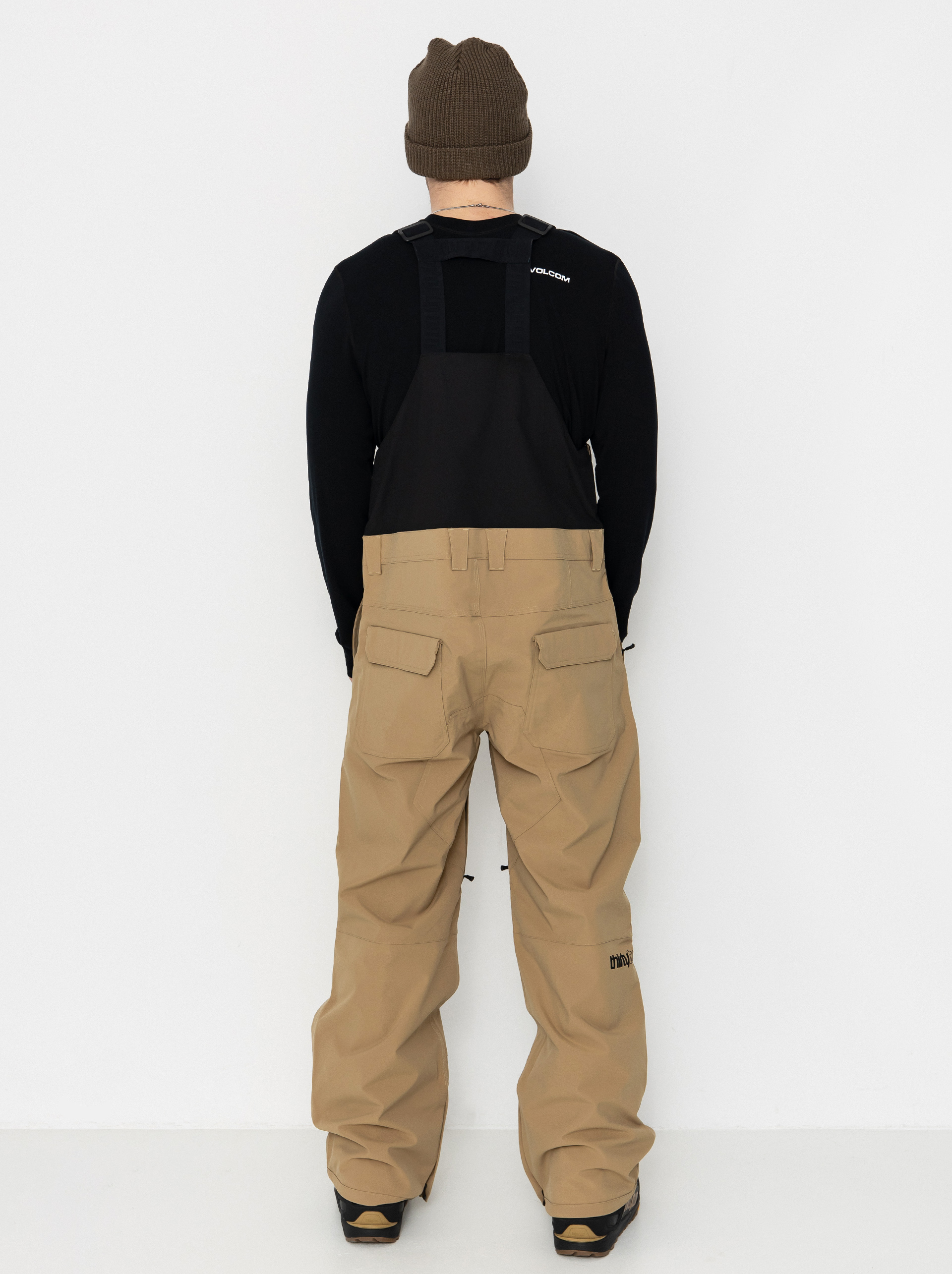 Pánské Snowboardové kalhoty  ThirtyTwo Basement Bib (khaki)