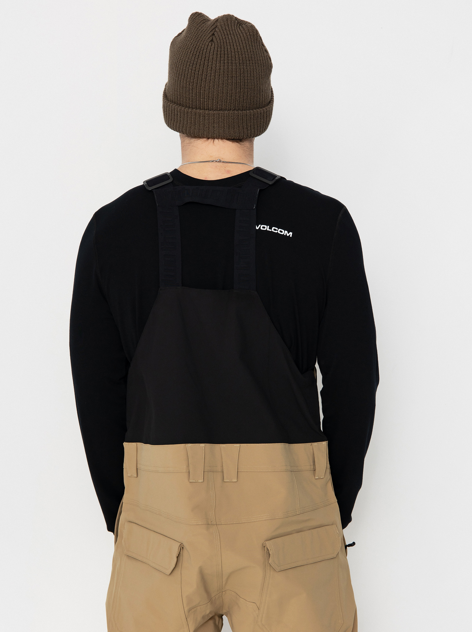 Pánské Snowboardové kalhoty  ThirtyTwo Basement Bib (khaki)