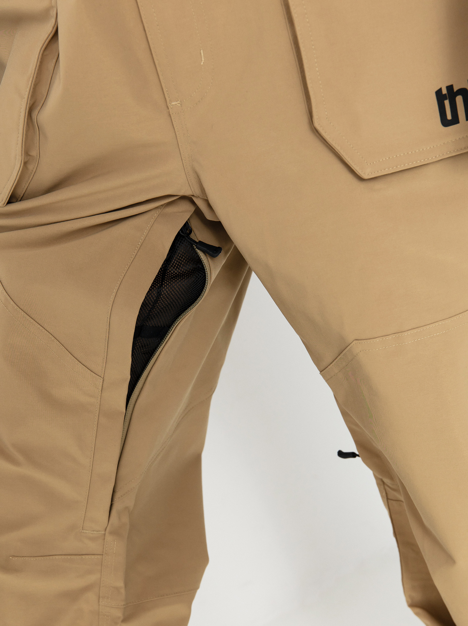 Pánské Snowboardové kalhoty  ThirtyTwo Basement Bib (khaki)