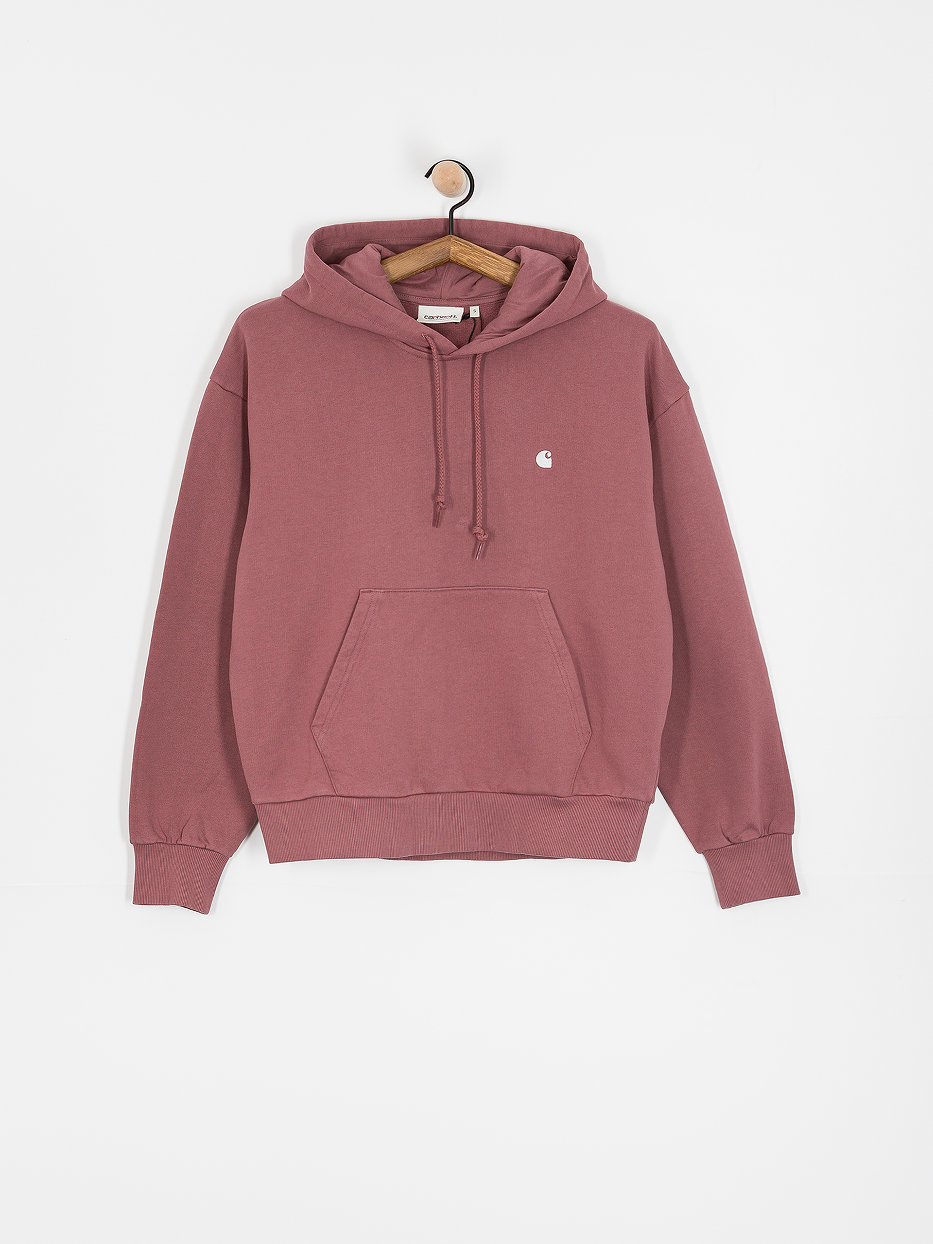 Mikina s kapucí Carhartt WIP Casey HD Wmn (dusky pink/silver)