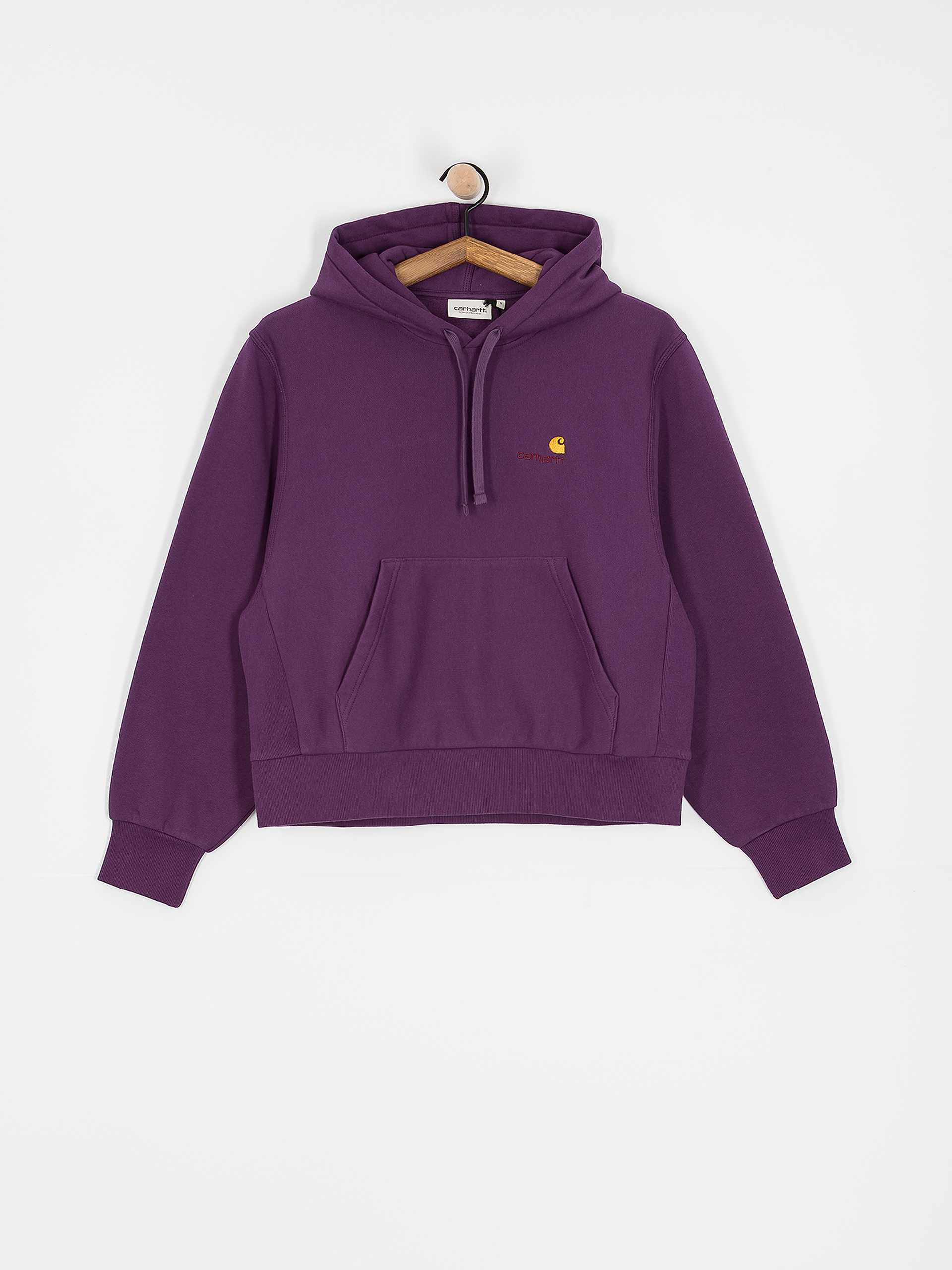 Mikina s kapucí Carhartt WIP American Script HD Wmn (huckleberry)