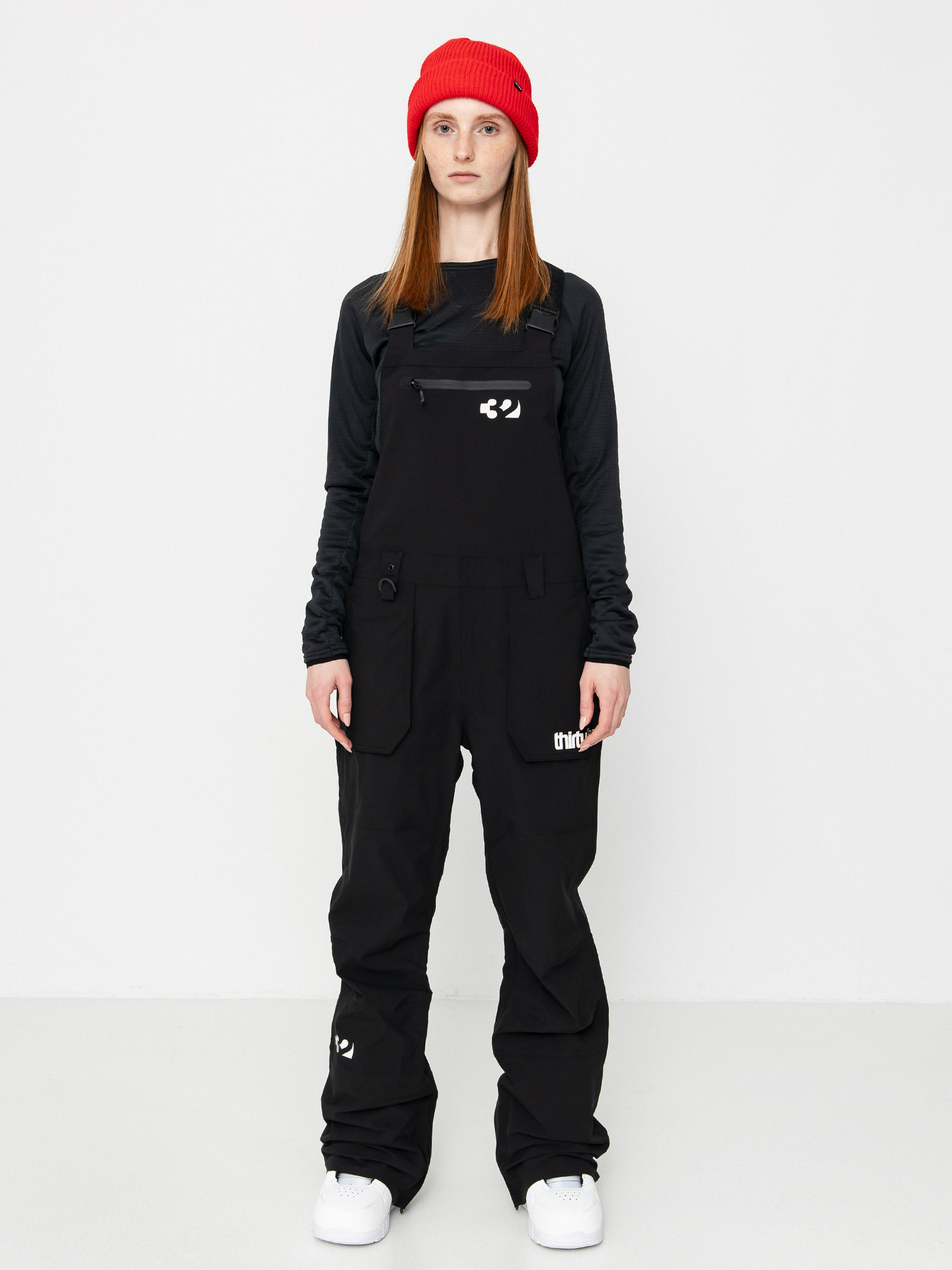 Snowboardové kalhoty  ThirtyTwo Basement Bib Wmn (black)