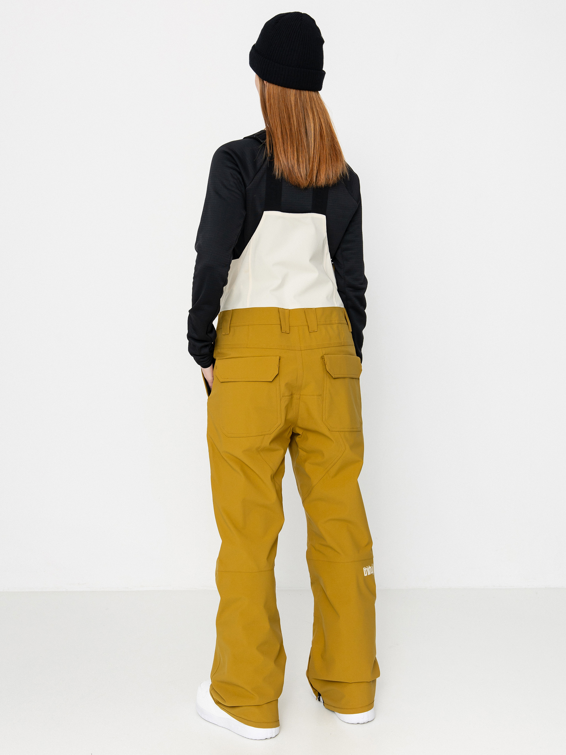 Dámské Snowboardové kalhoty  ThirtyTwo Basement Bib (tan)