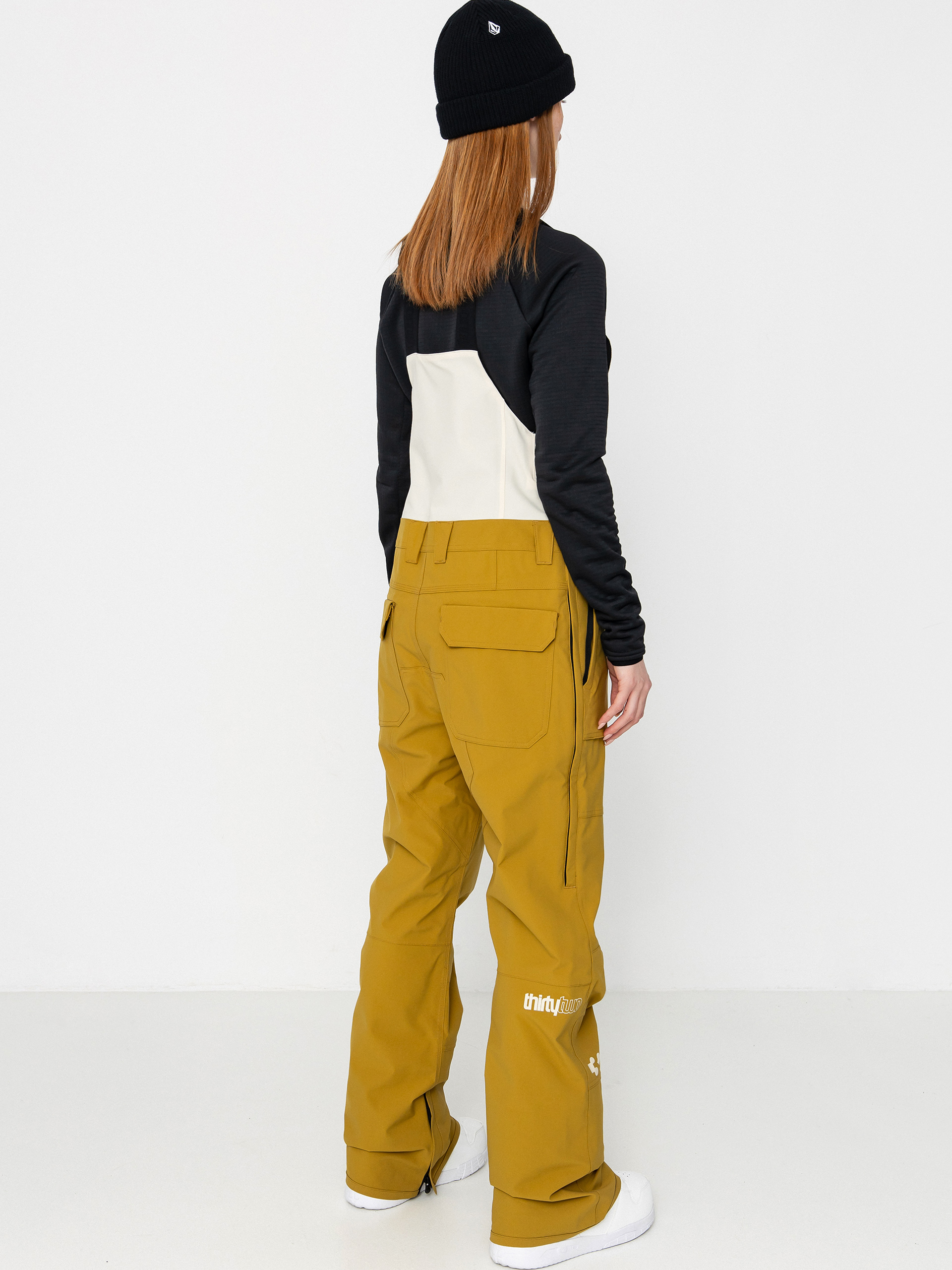 Dámské Snowboardové kalhoty  ThirtyTwo Basement Bib (tan)