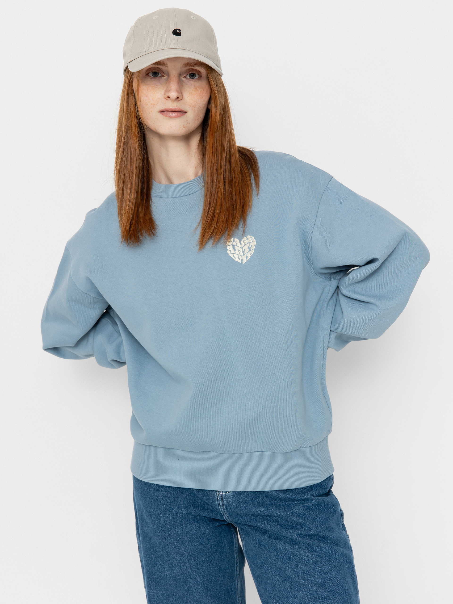 Mikina Carhartt WIP Productions Wmn (frosted blue)