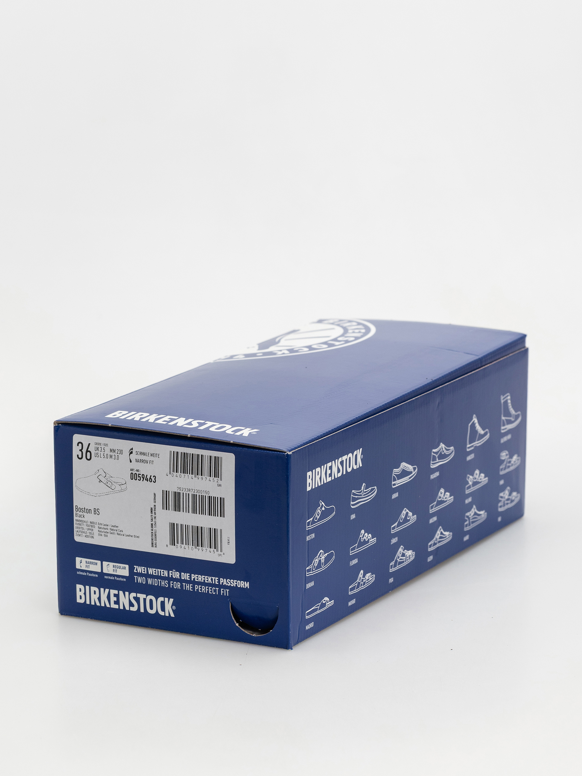 Plážovky Birkenstock Boston Oiled Leather Narrow Wmn (black)