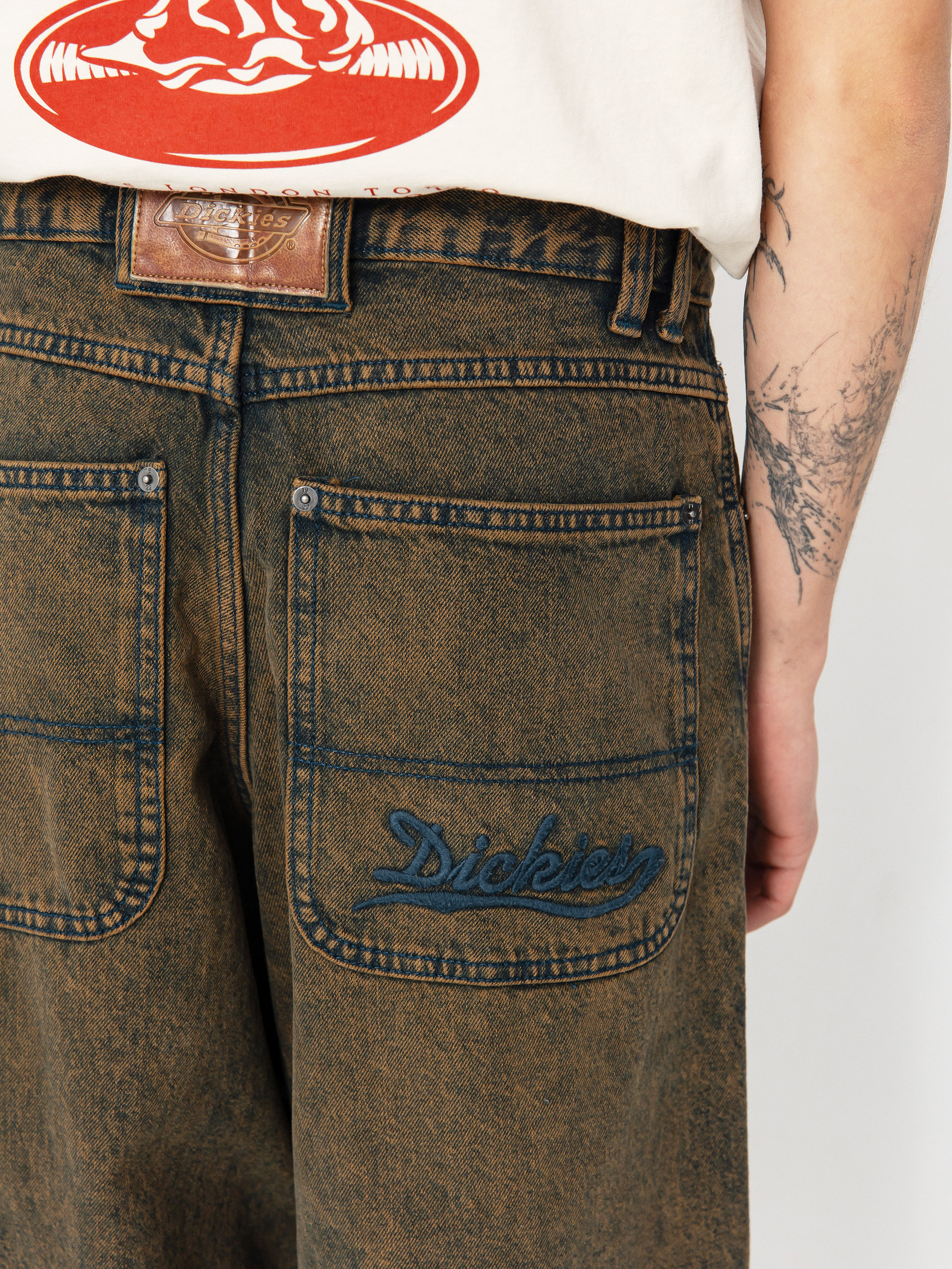 Kalhoty Dickies Loose Wave (indigo brown tinted)