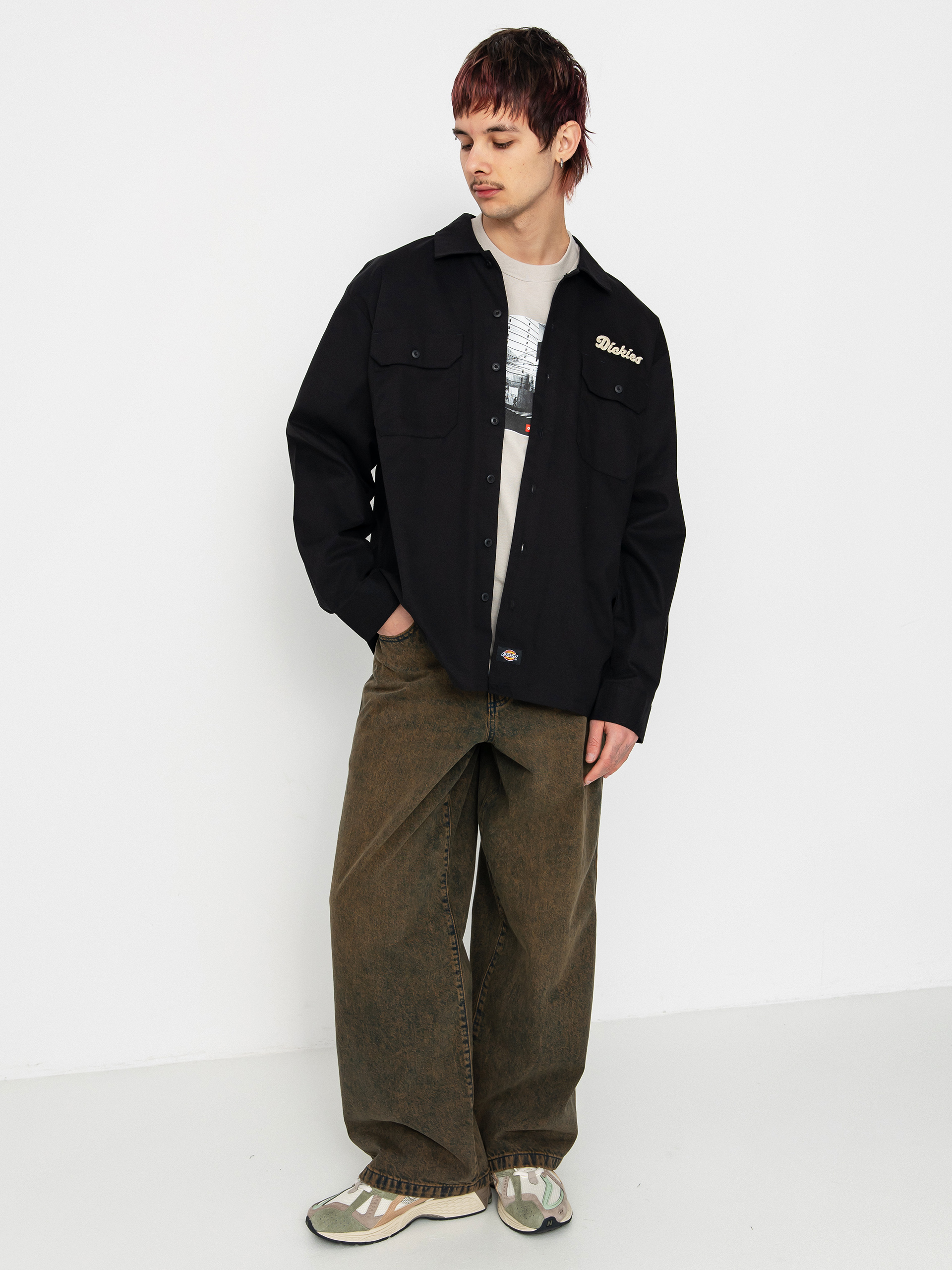Košile Dickies Lewistown (black)