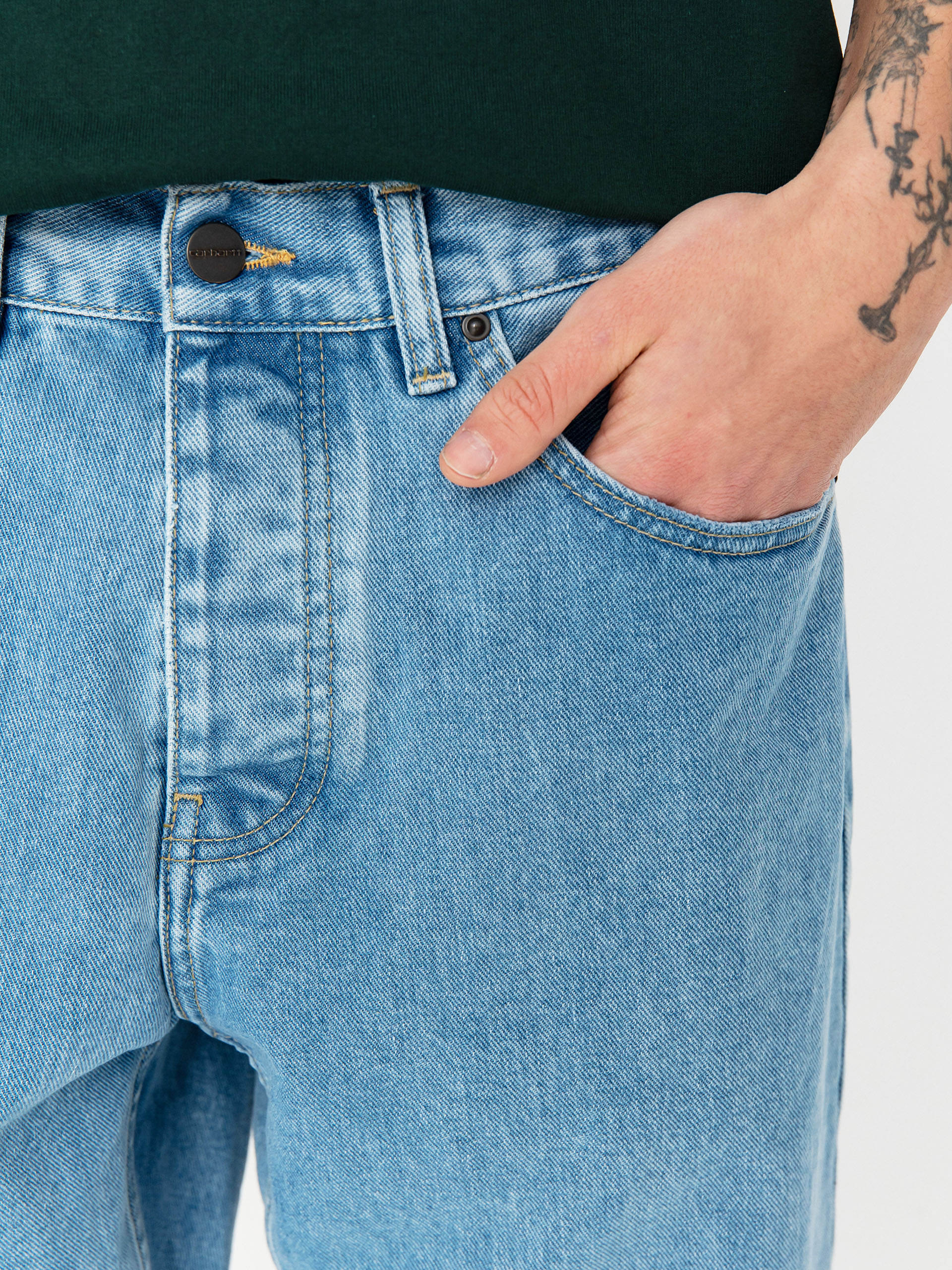 Kalhoty Carhartt WIP Newel (blue)