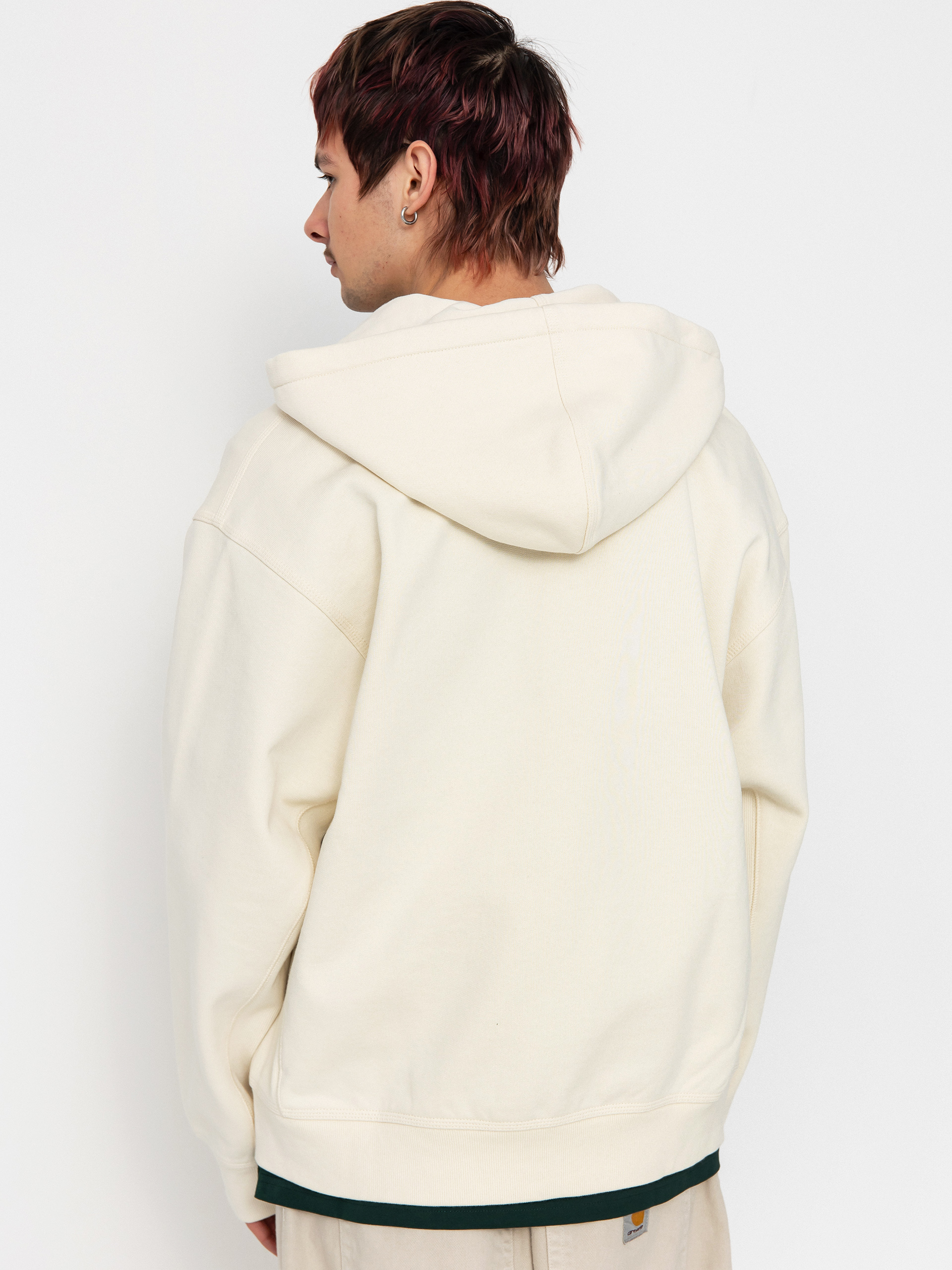 Mikina s kapucí Carhartt WIP American Script ZHD (natural)
