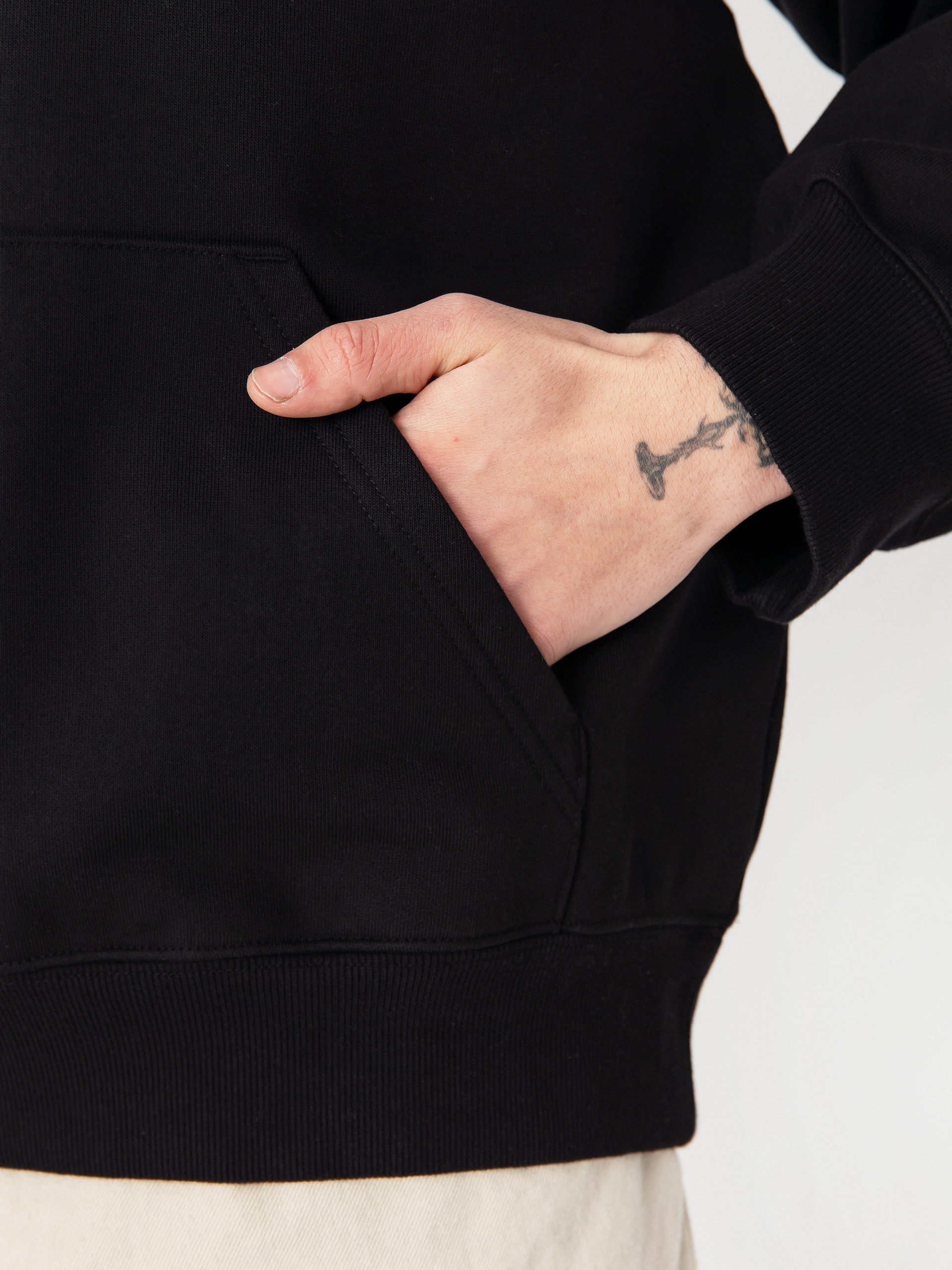 Mikina s kapucí Carhartt WIP Stargazer HD (black/white)