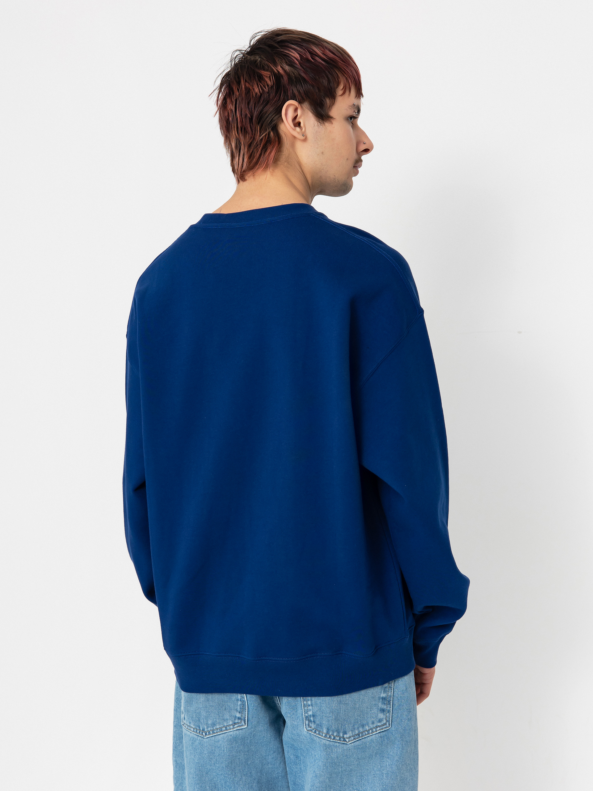 Mikina Polar Skate Dave Crewneck (deep royal blue)