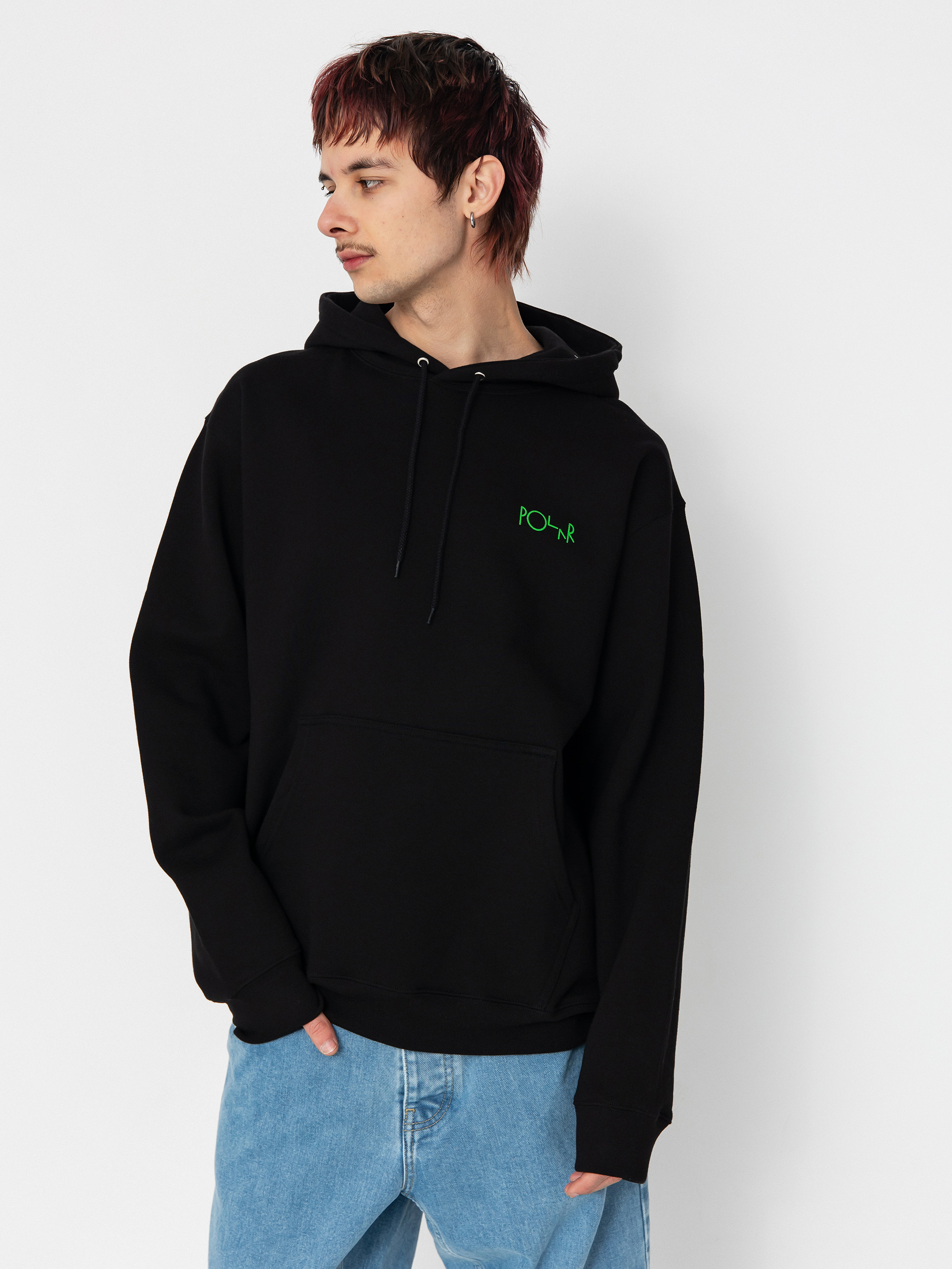 Mikina s kapucí Polar Skate Dave Fill Logo Ourselves Collage HD (black)