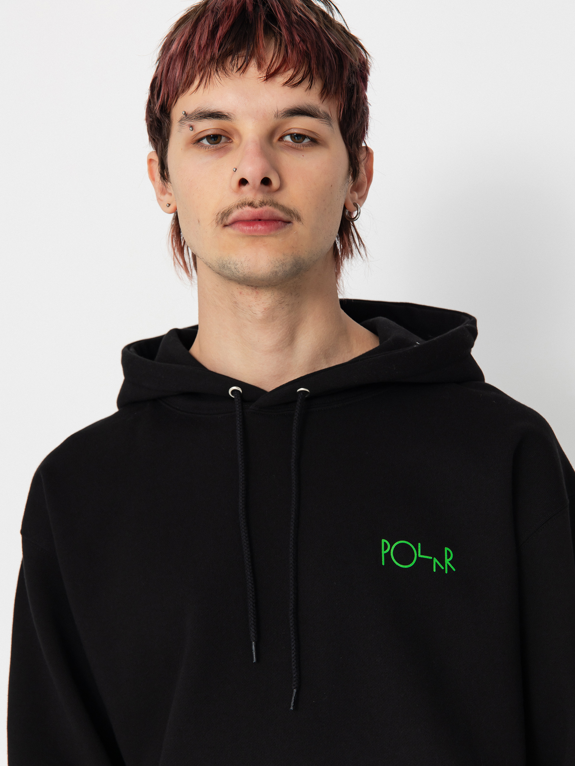 Mikina s kapucí Polar Skate Dave Fill Logo Ourselves Collage HD (black)