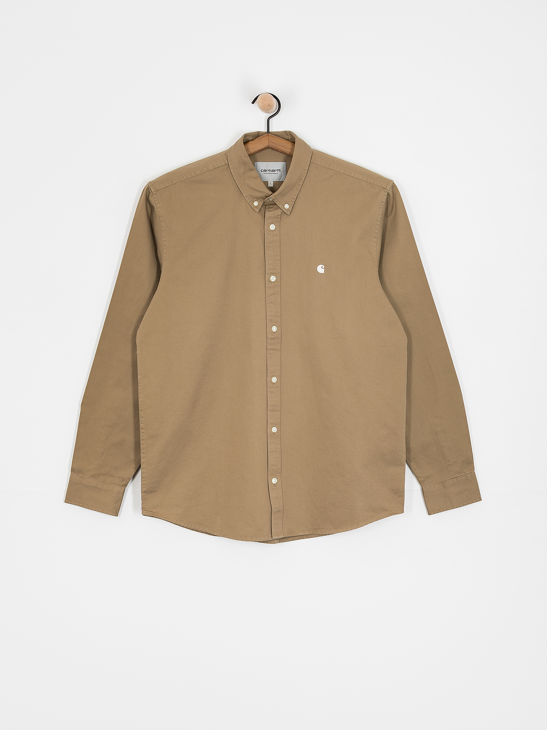 Košile Carhartt WIP Madison (leather/white)