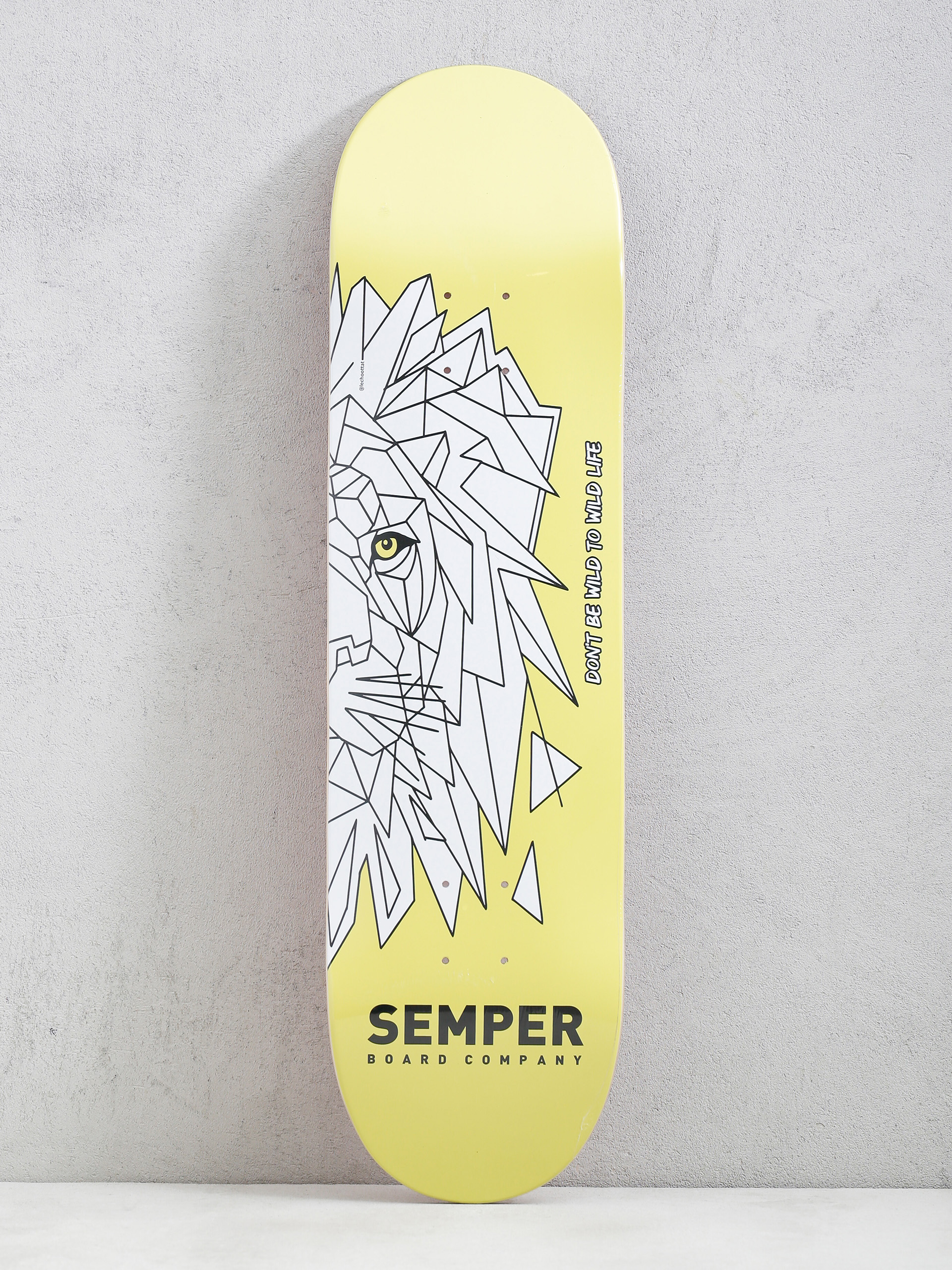 Deska Semper Skateboards Lion (yellow)