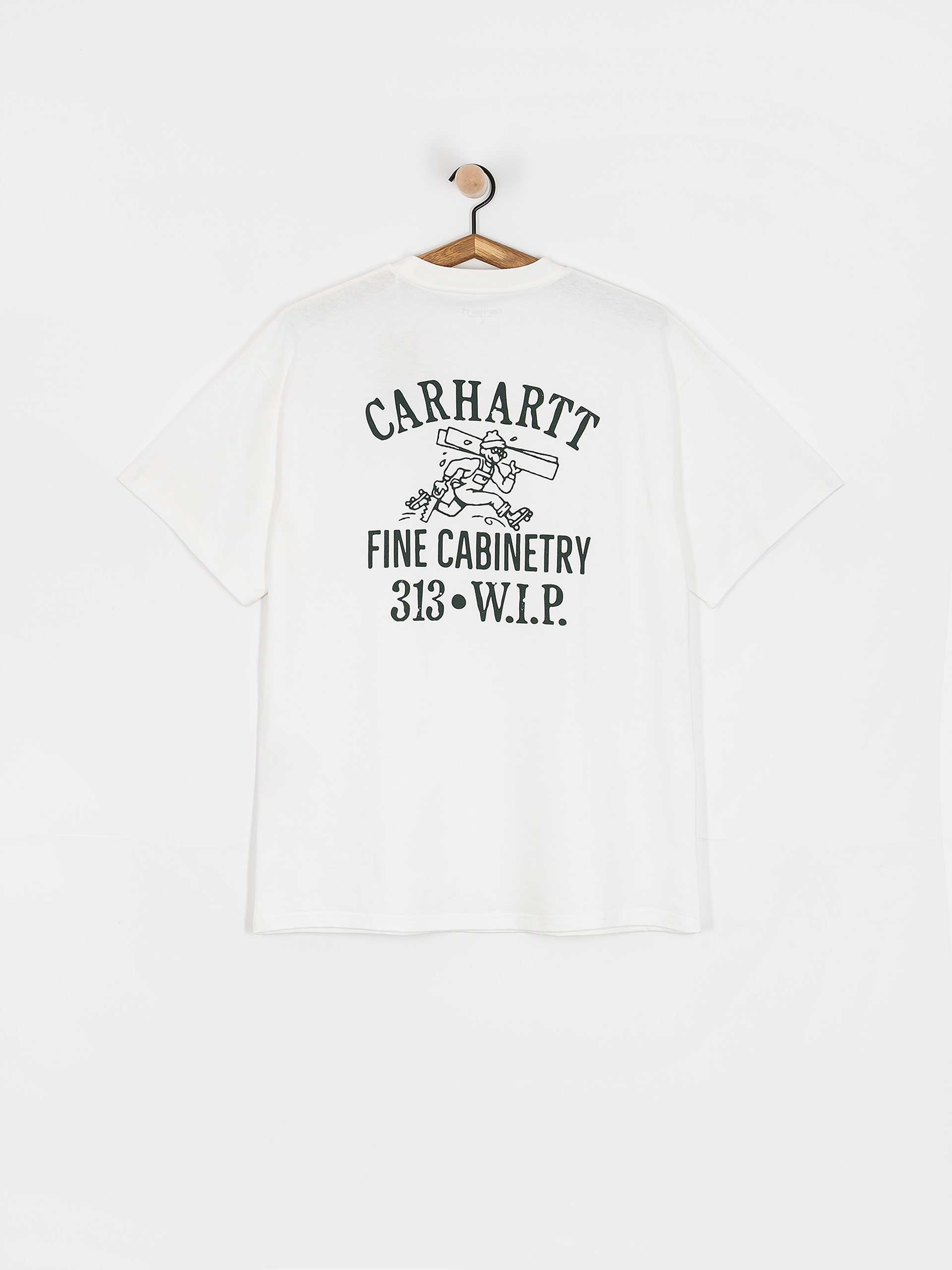 Tričko Carhartt WIP Cabinetry (white/black)