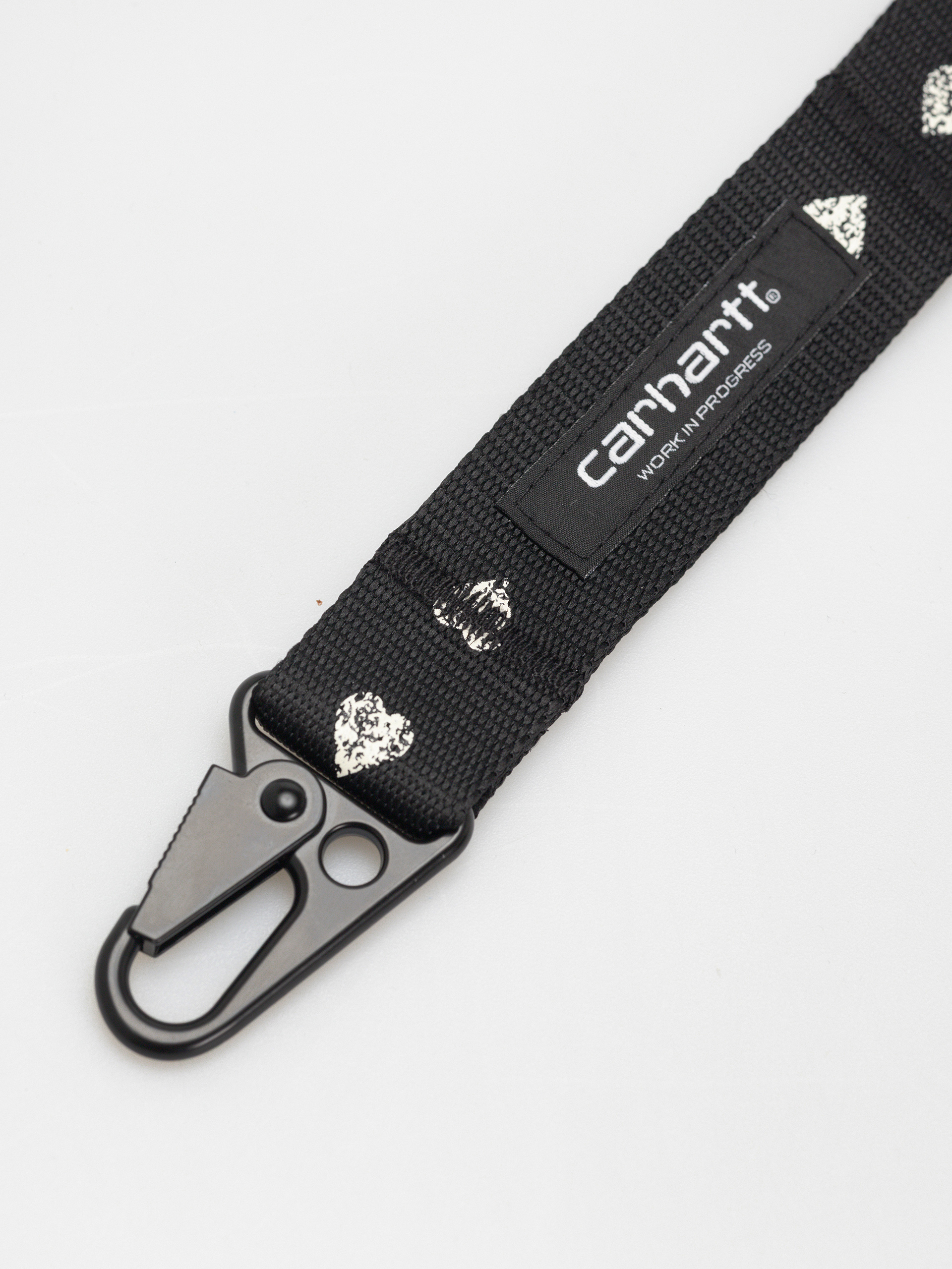 Klíčenka Carhartt WIP Drewe Keychain (heart c pinstripe/black/natural)