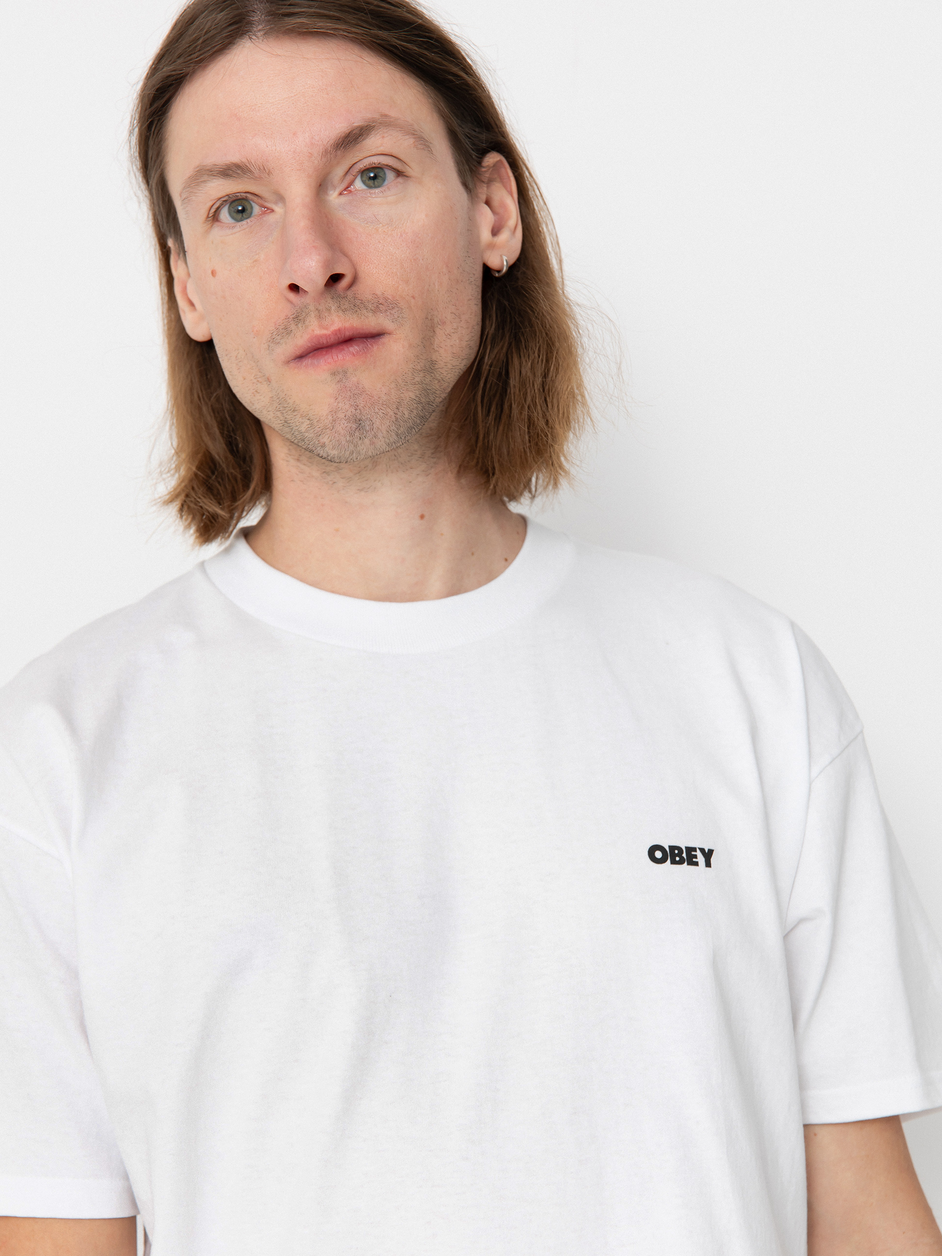 Tričko OBEY Cosmic Noise (white)