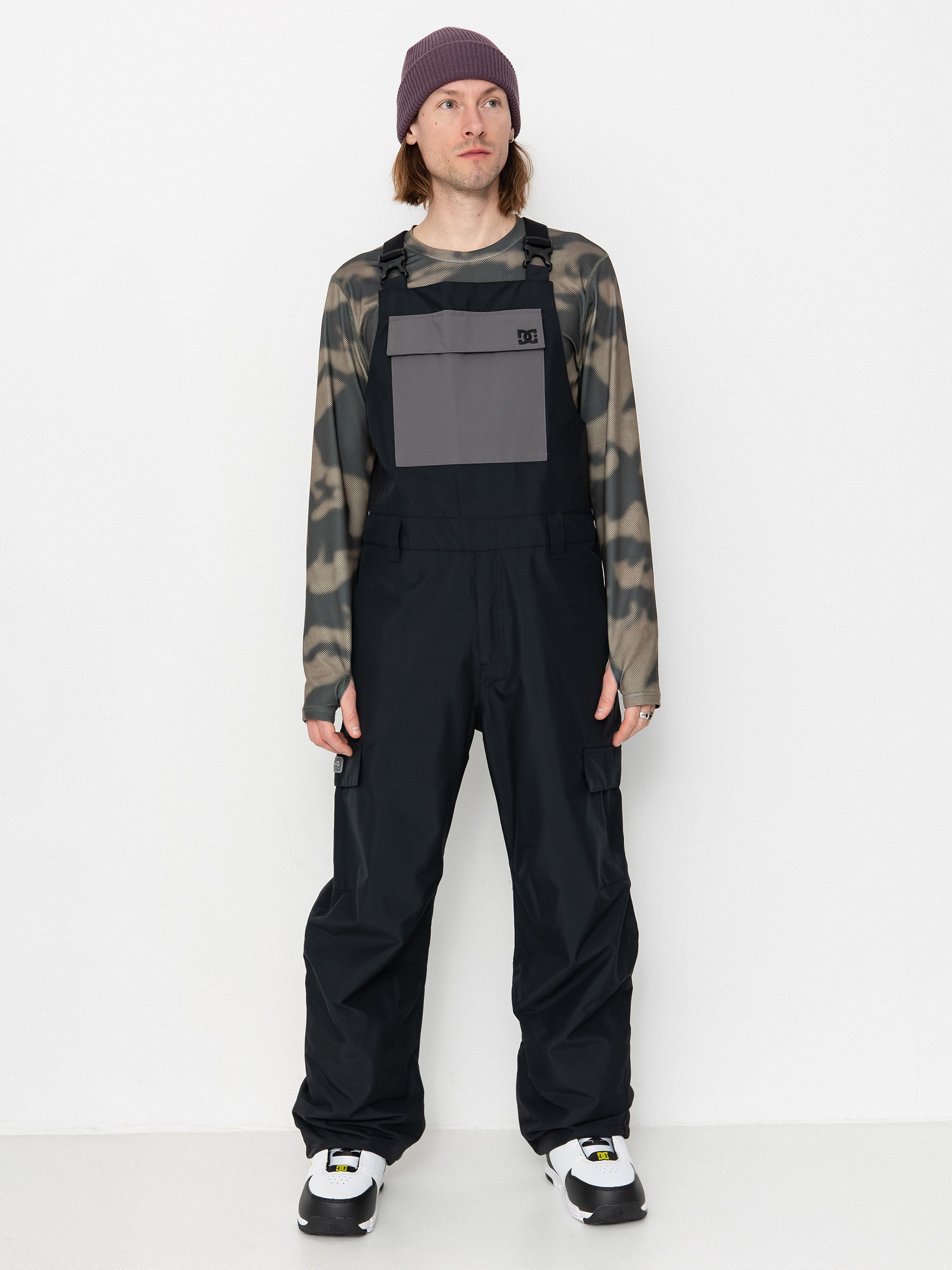 Pánské Snowboardové kalhoty  DC Docile Bib (black)