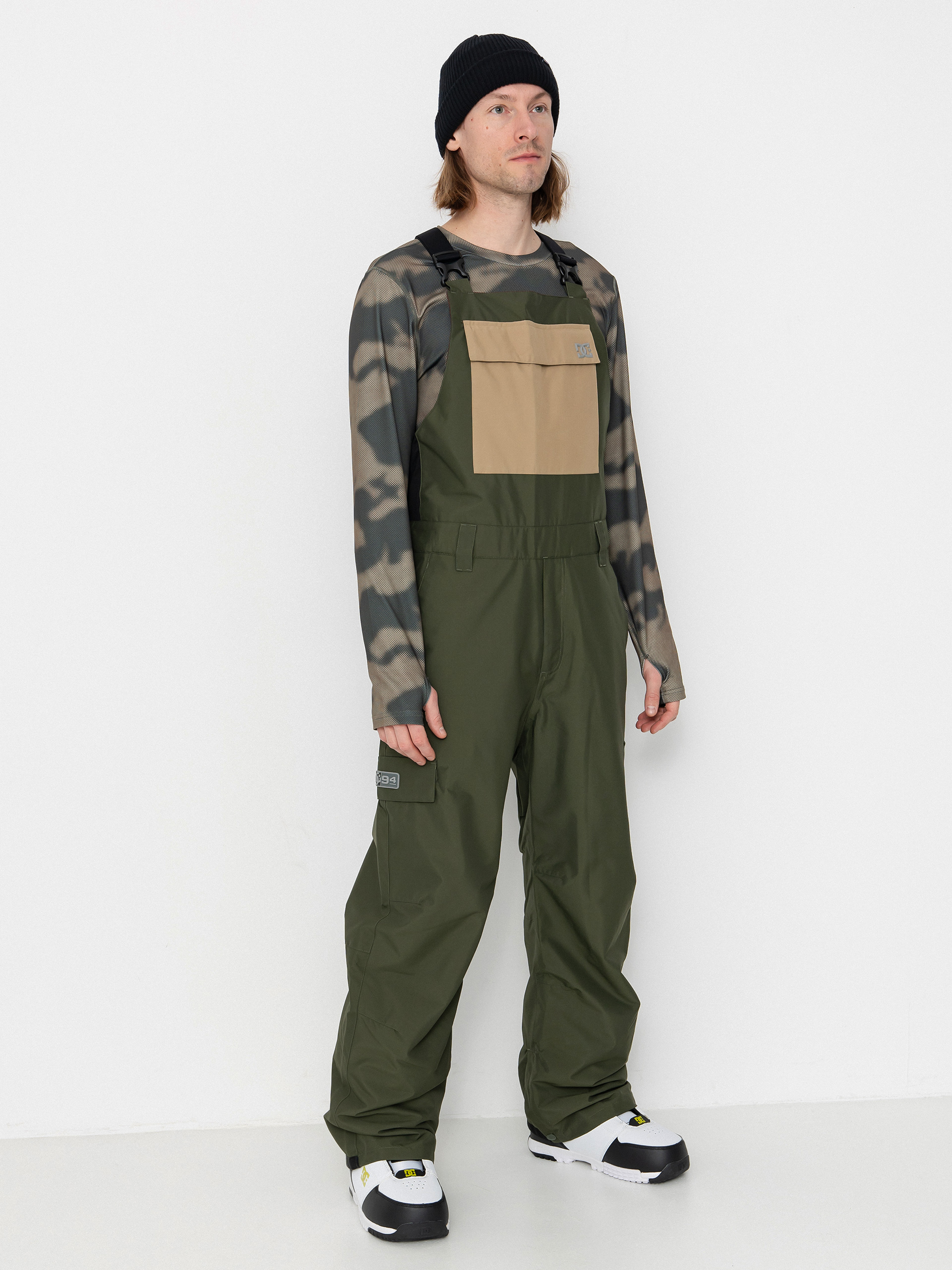 Pánské Snowboardové kalhoty  DC Docile Bib (deep depths)