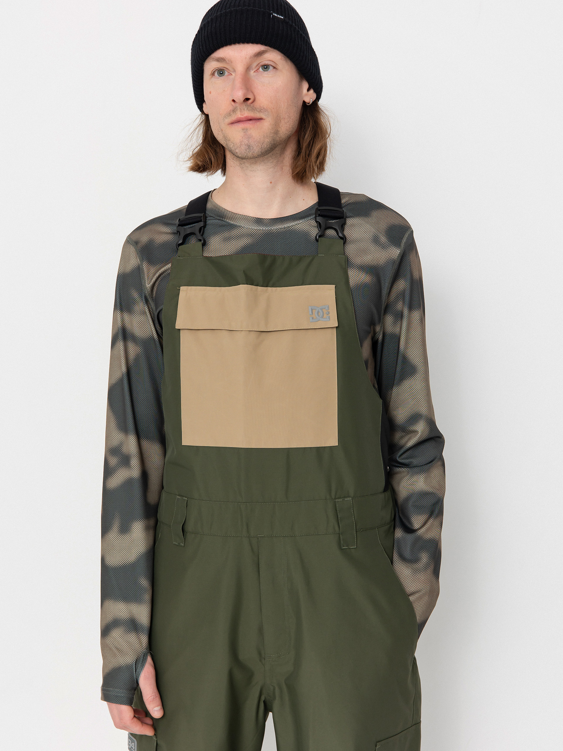 Pánské Snowboardové kalhoty  DC Docile Bib (deep depths)