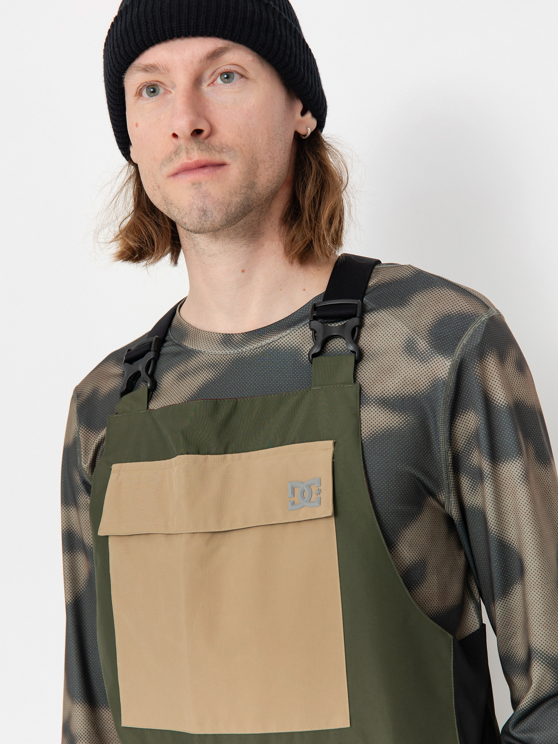 Pánské Snowboardové kalhoty  DC Docile Bib (deep depths)