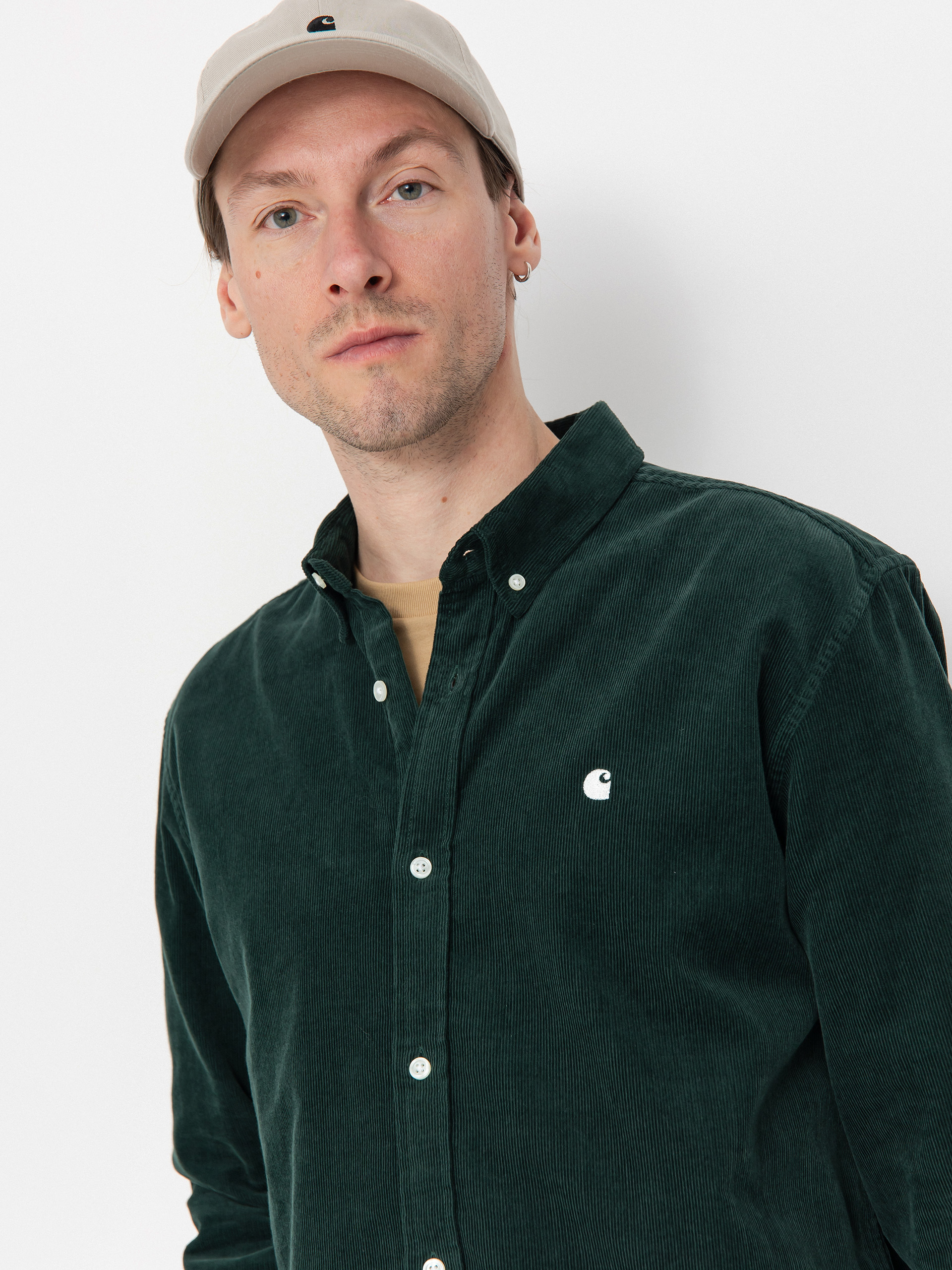 Košile Carhartt WIP Madison Fine Cord (conifer/wax)