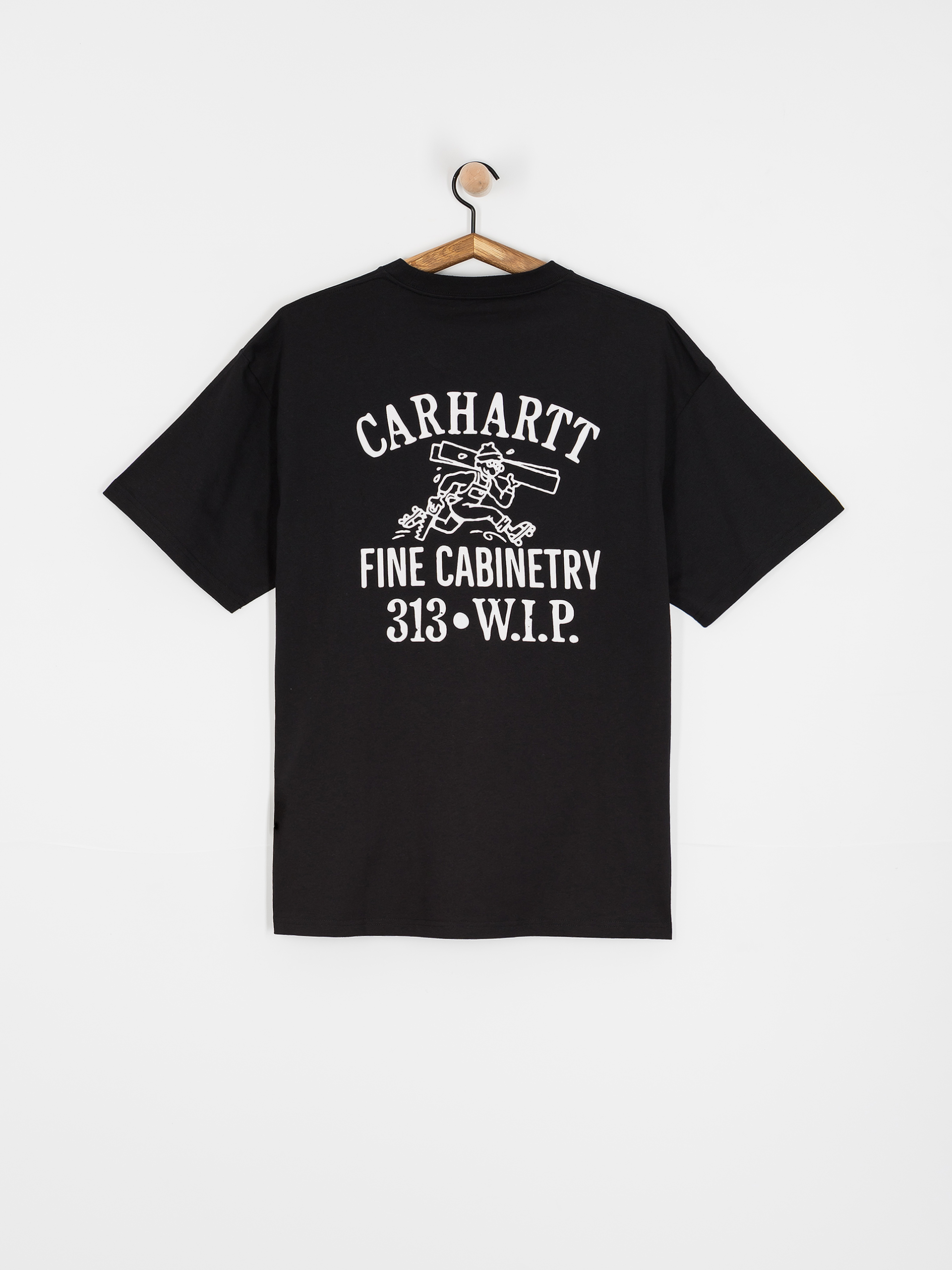 Tričko Carhartt WIP Cabinetry (black/white)